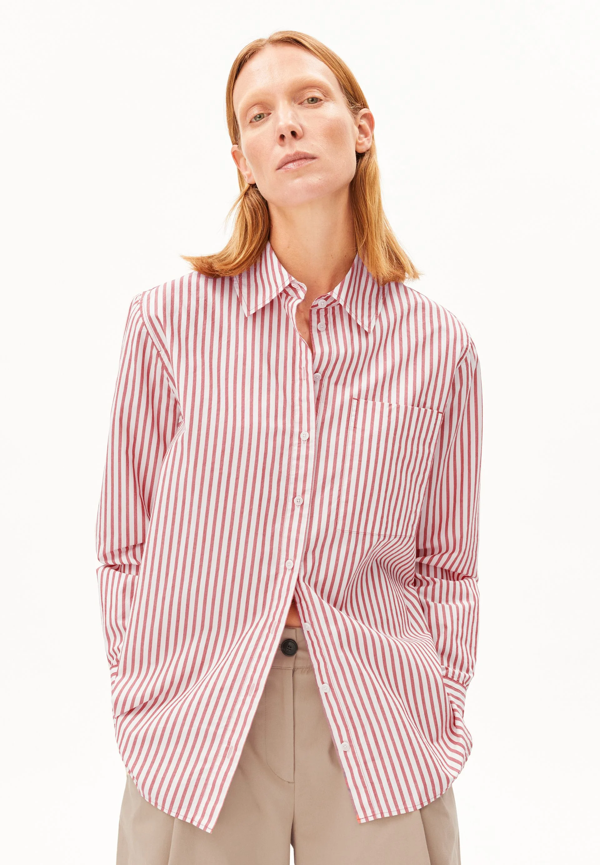 STRIPE LOOSE SHIRT BLOUSE - Image 7