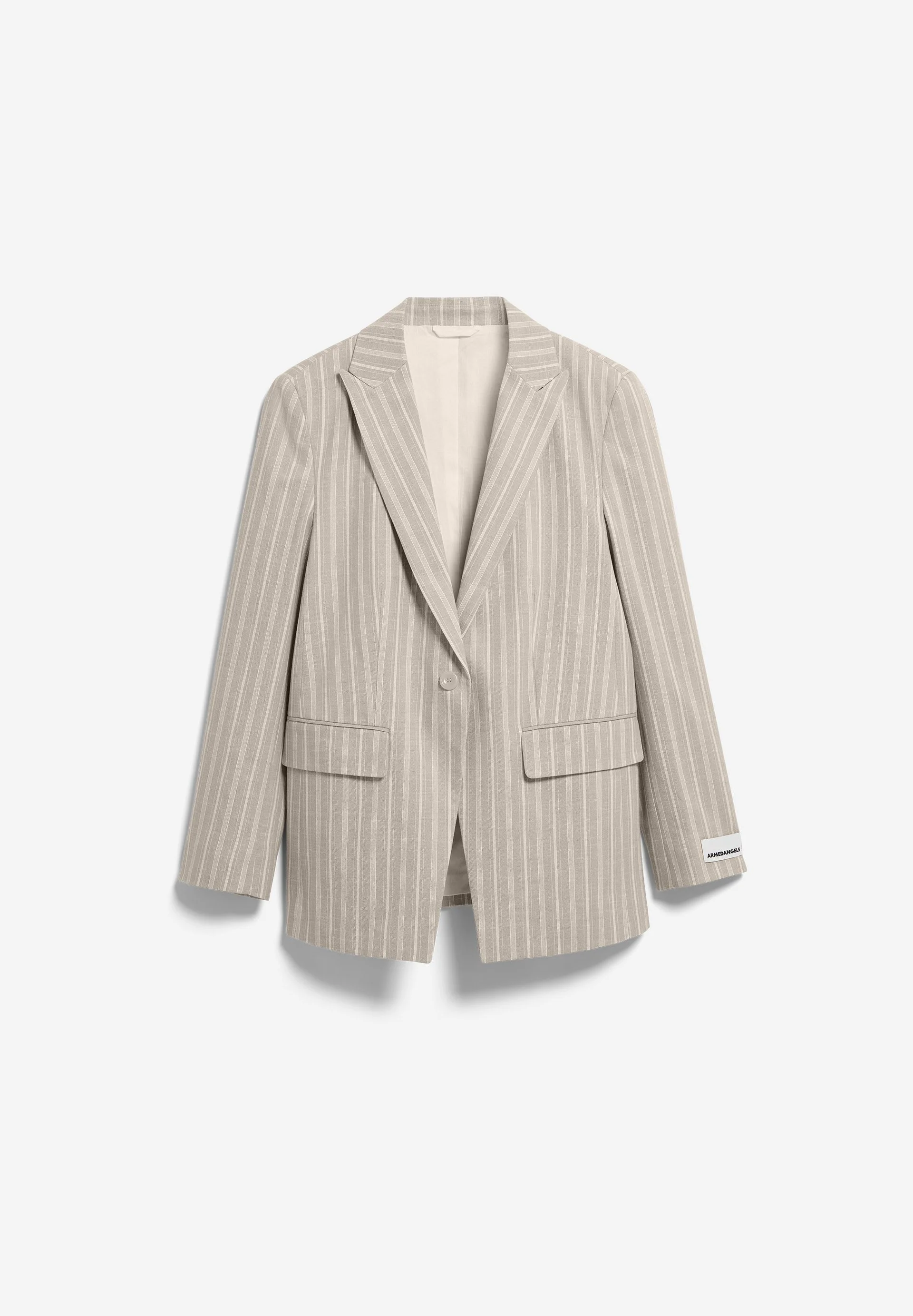 GESTREIFTER MIKULAA BLAZER | sand stone-undyed-pink mist - Image 6