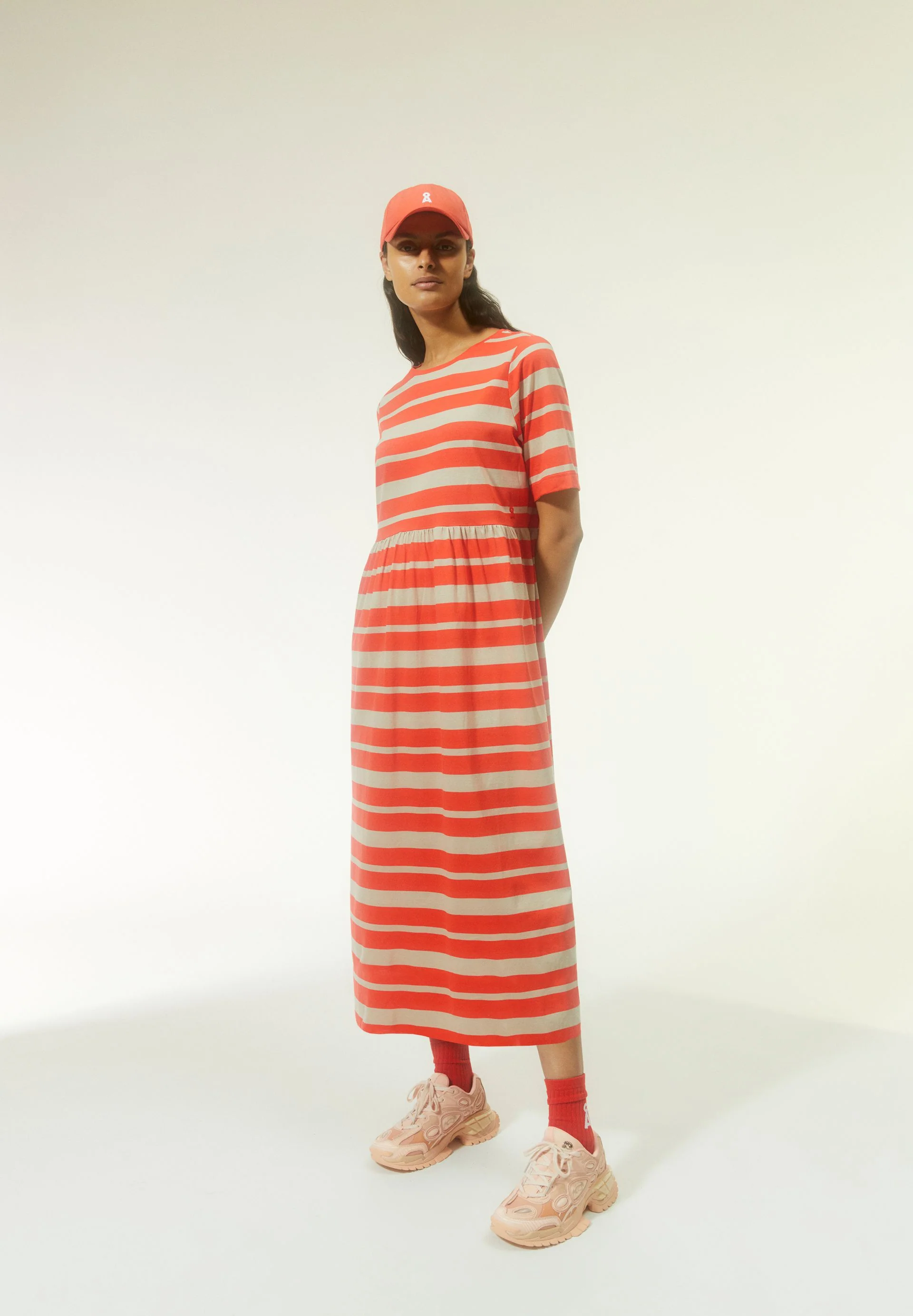 TAAKYRA BLOCK STRIPES | poppy red-sandstone - Image 4