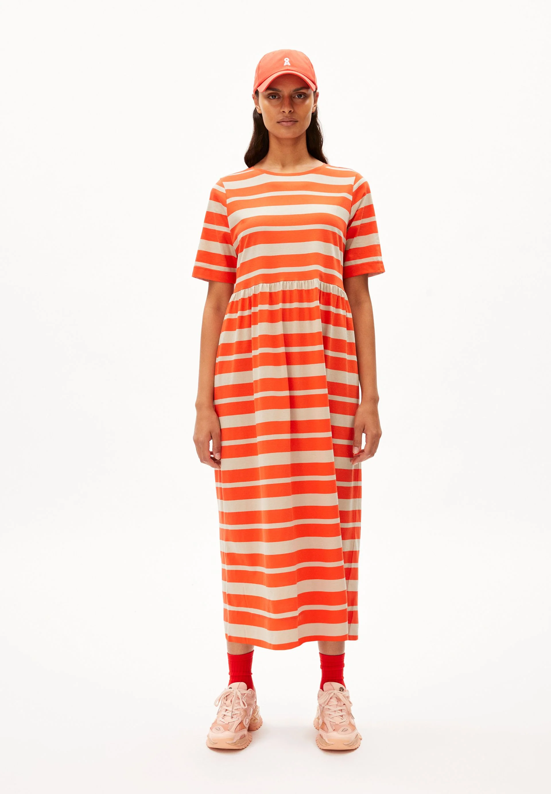 TAAKYRA BLOCK STRIPES | poppy red-sandstone - Image 5