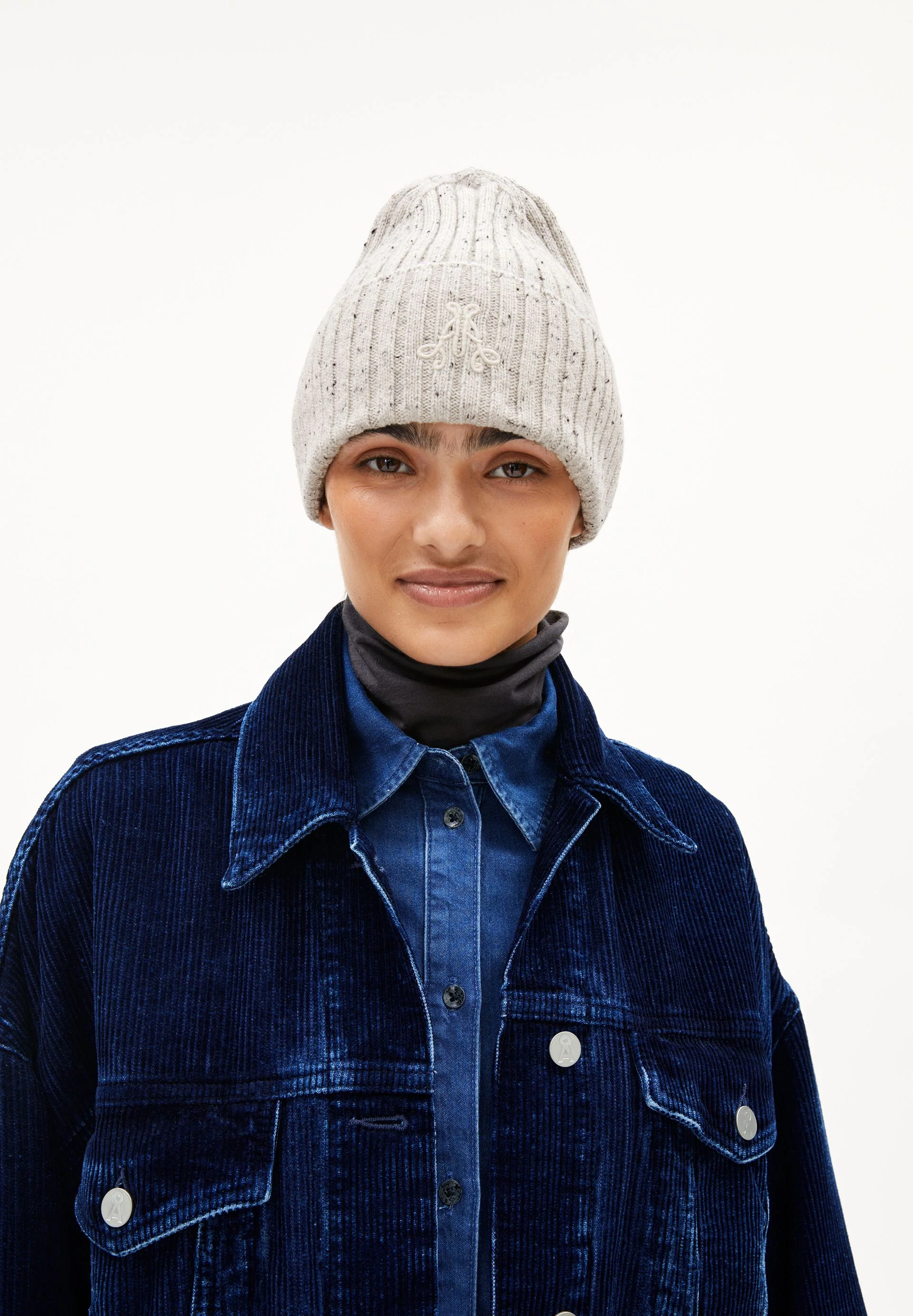 TAALEEN  TWEED | oatmilk-black - Image 3
