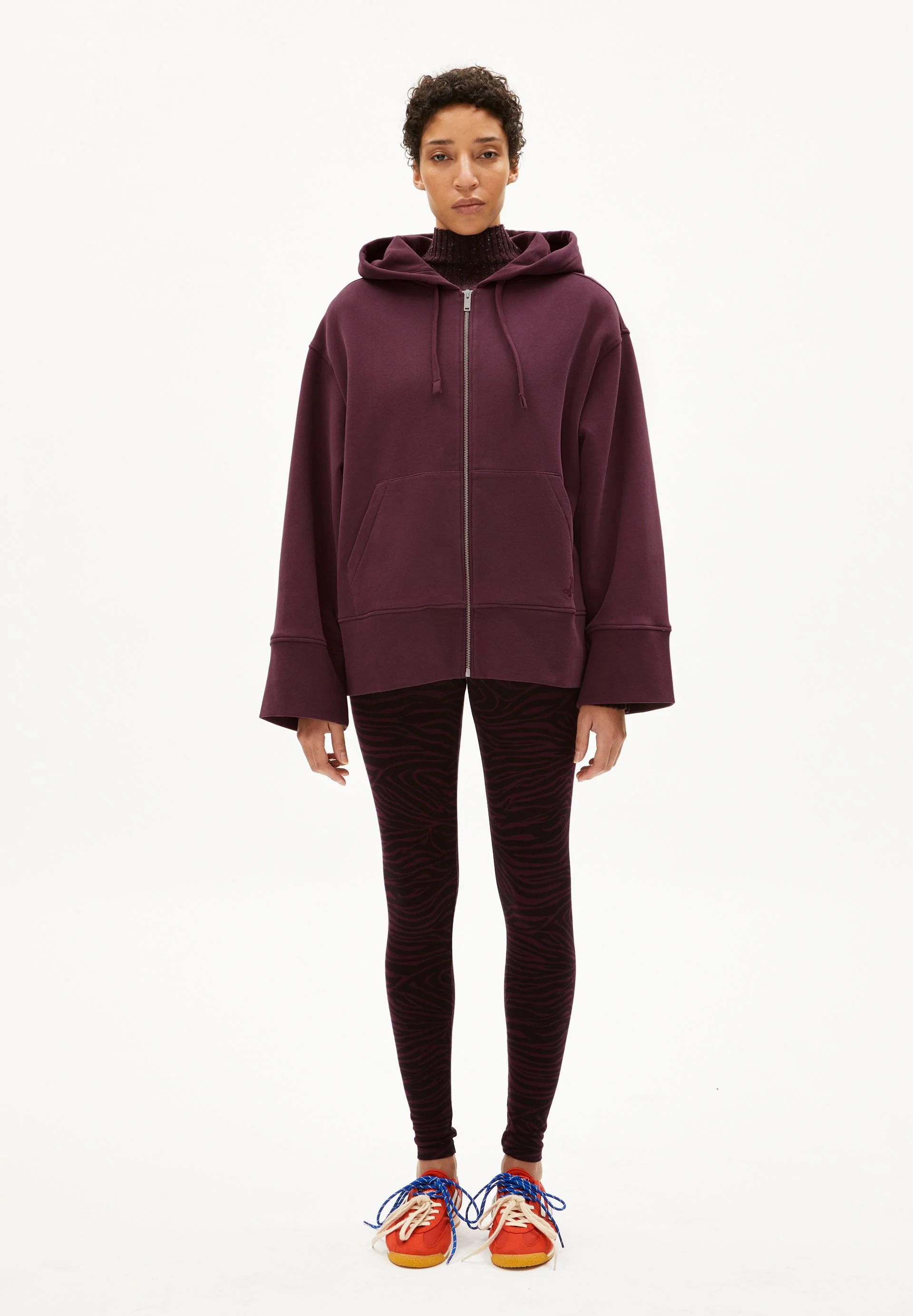 TALIMAA SWEATJACKE | dark cranberry - Image 5