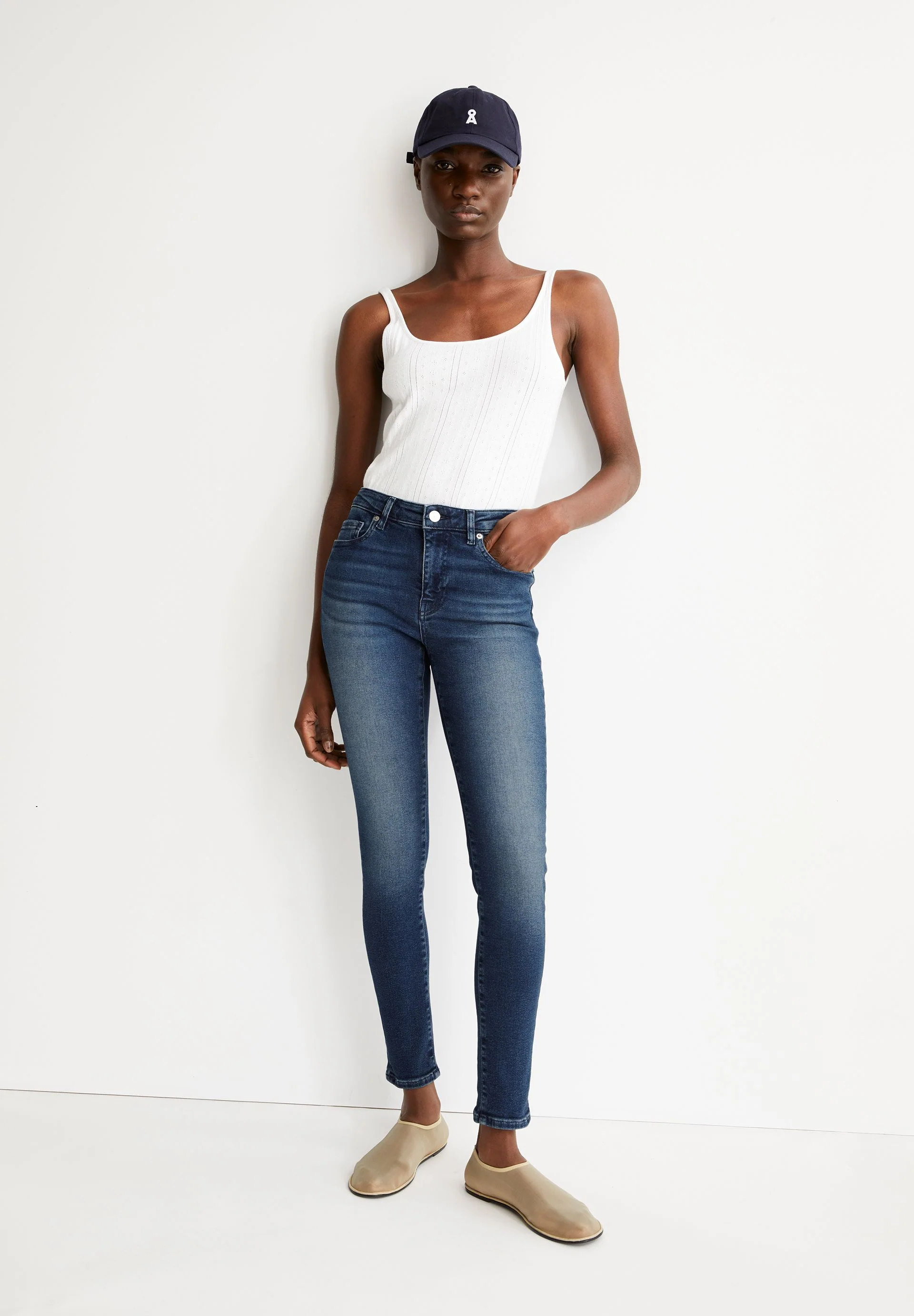 TILLAA MID WAIST SKINNY JEANS | galaxy blue - Image 4