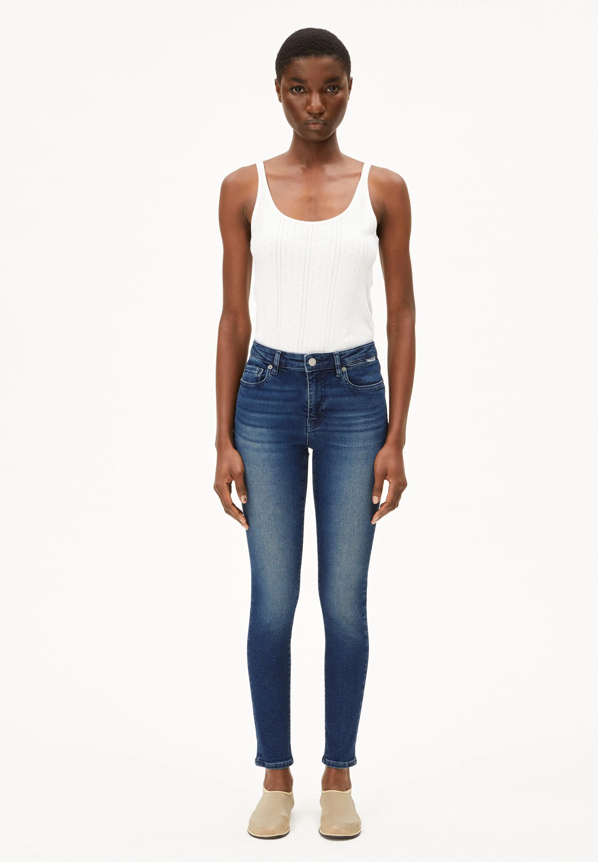 TILLAA MID WAIST SKINNY JEANS | galaxy blue - Image 5