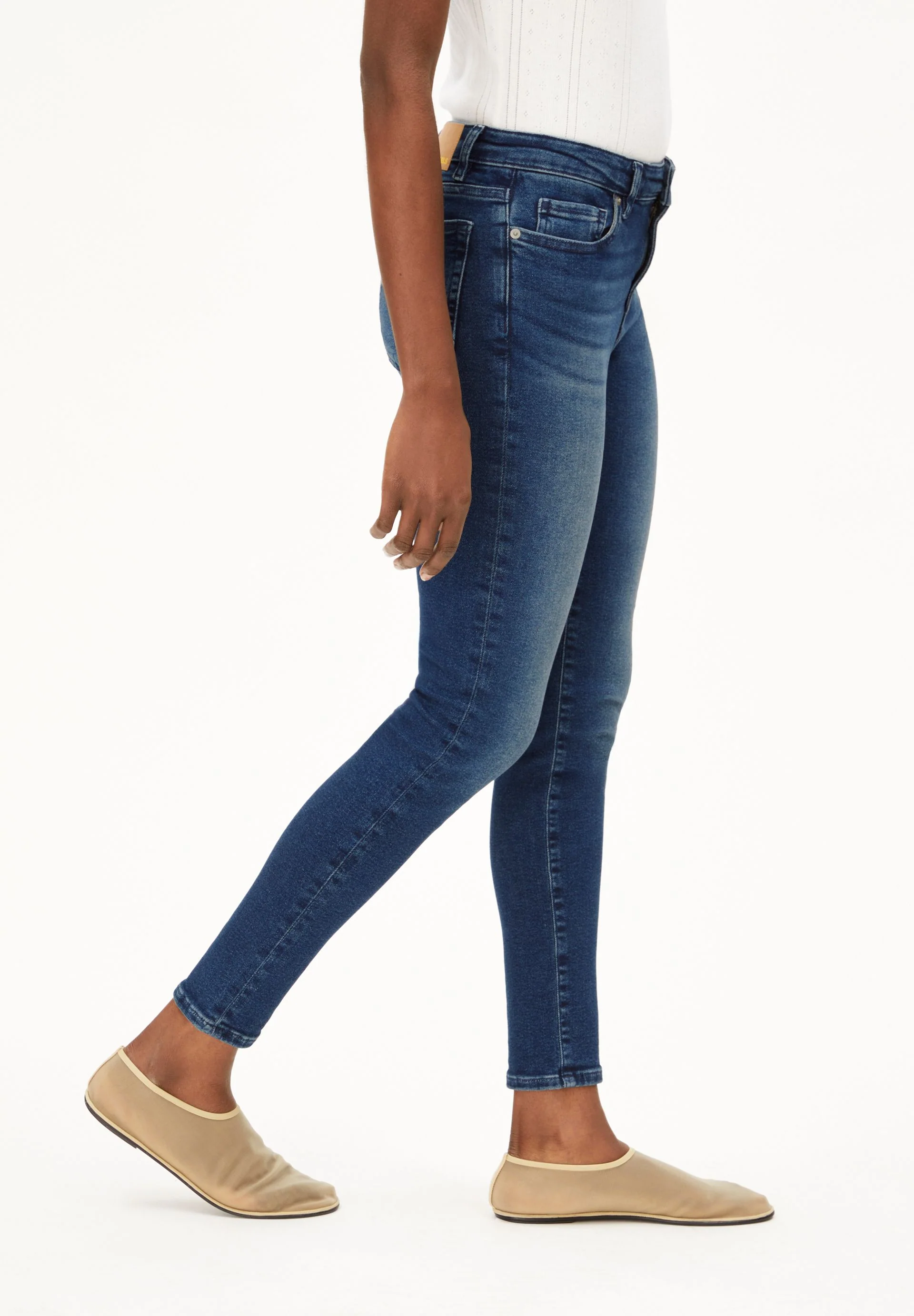 TILLAA MID WAIST SKINNY JEANS | galaxy blue - Image 6