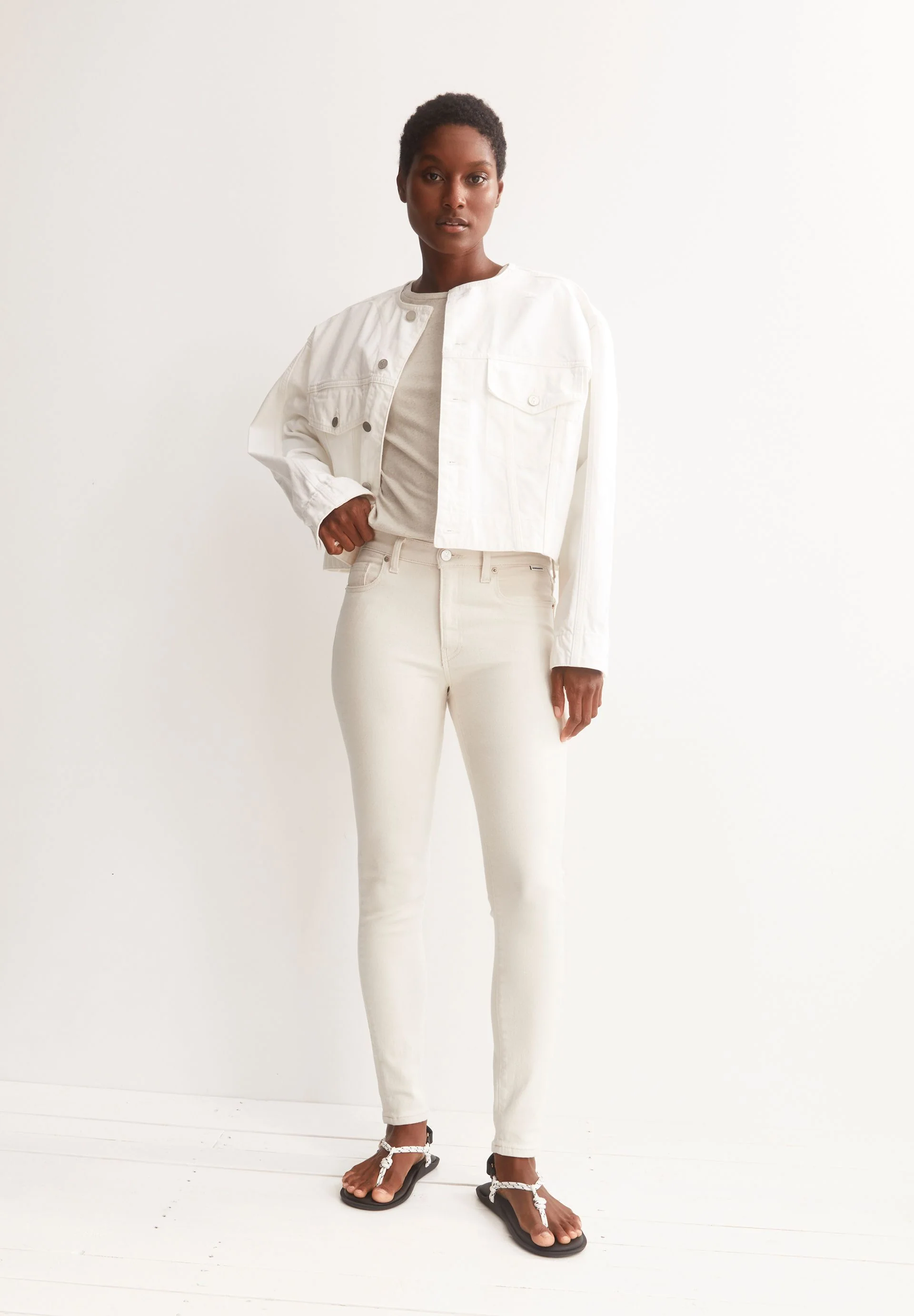 TILLAA MID WAIST SKINNY JEANS | undyed - Image 4