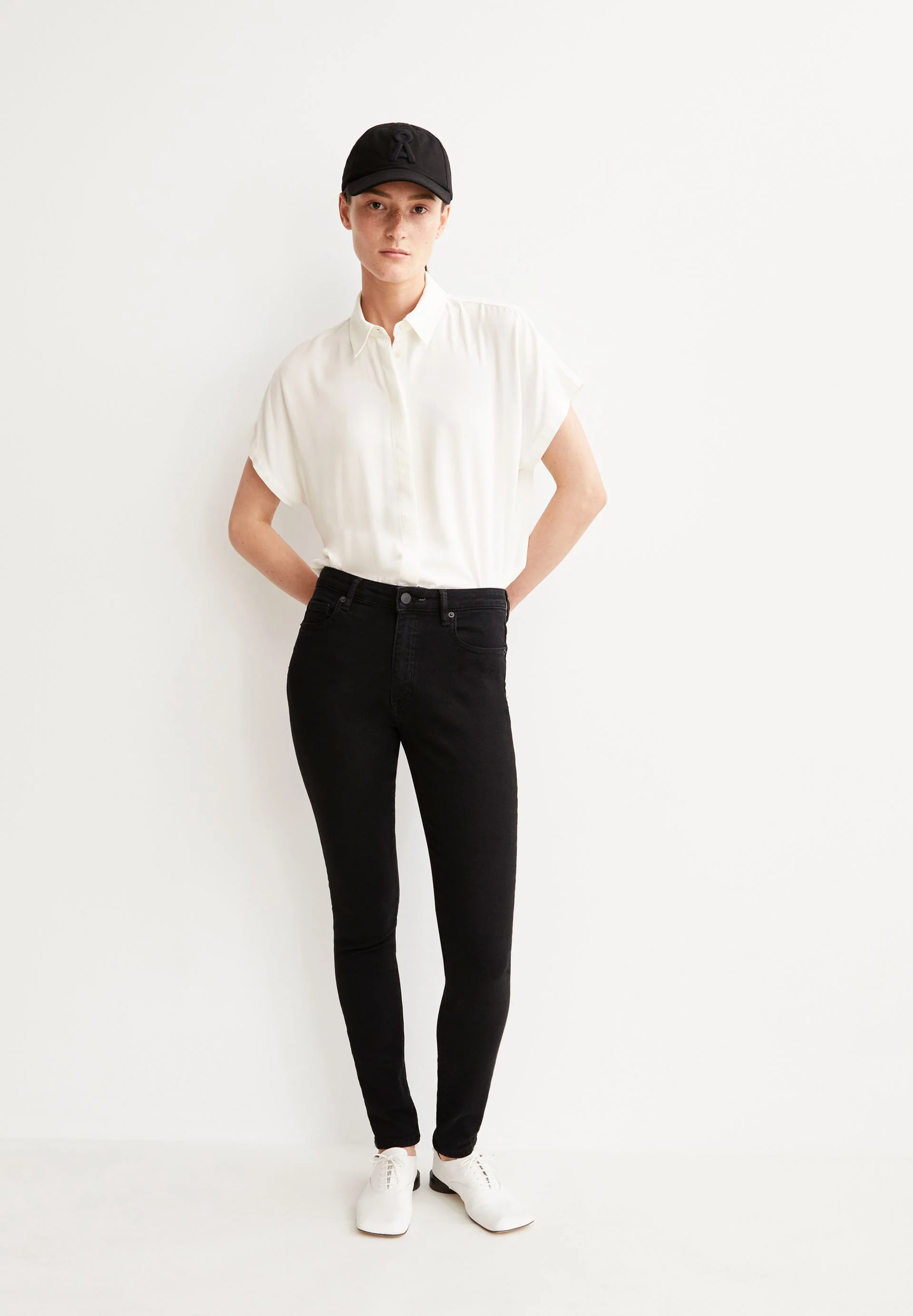 TILLAA MID WAIST SKINNY JEANS | rinse black - Image 4