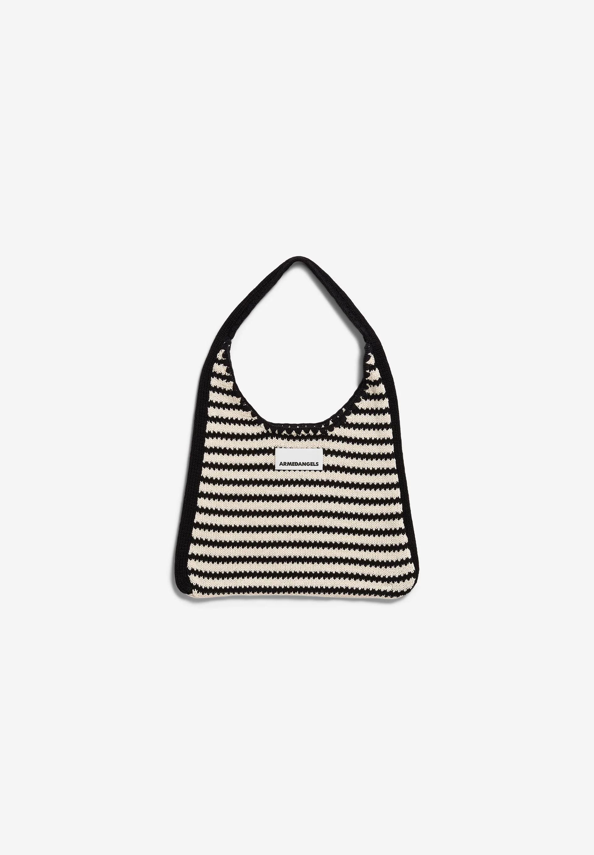 TOTE BAG KNIT W | undyed-black - Image 3