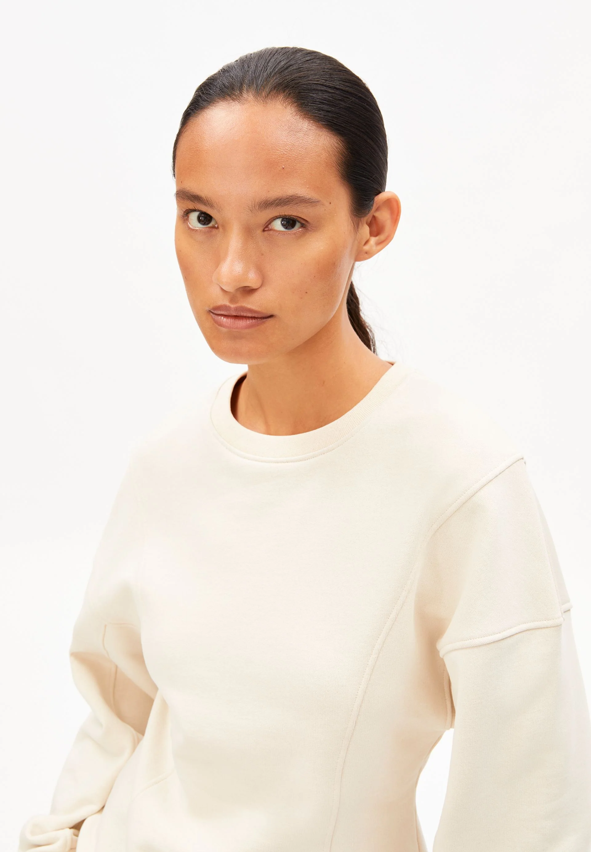 UN-WASTED BARREL SWEATSHIRT | undyed-cinnamon dust - Image 3
