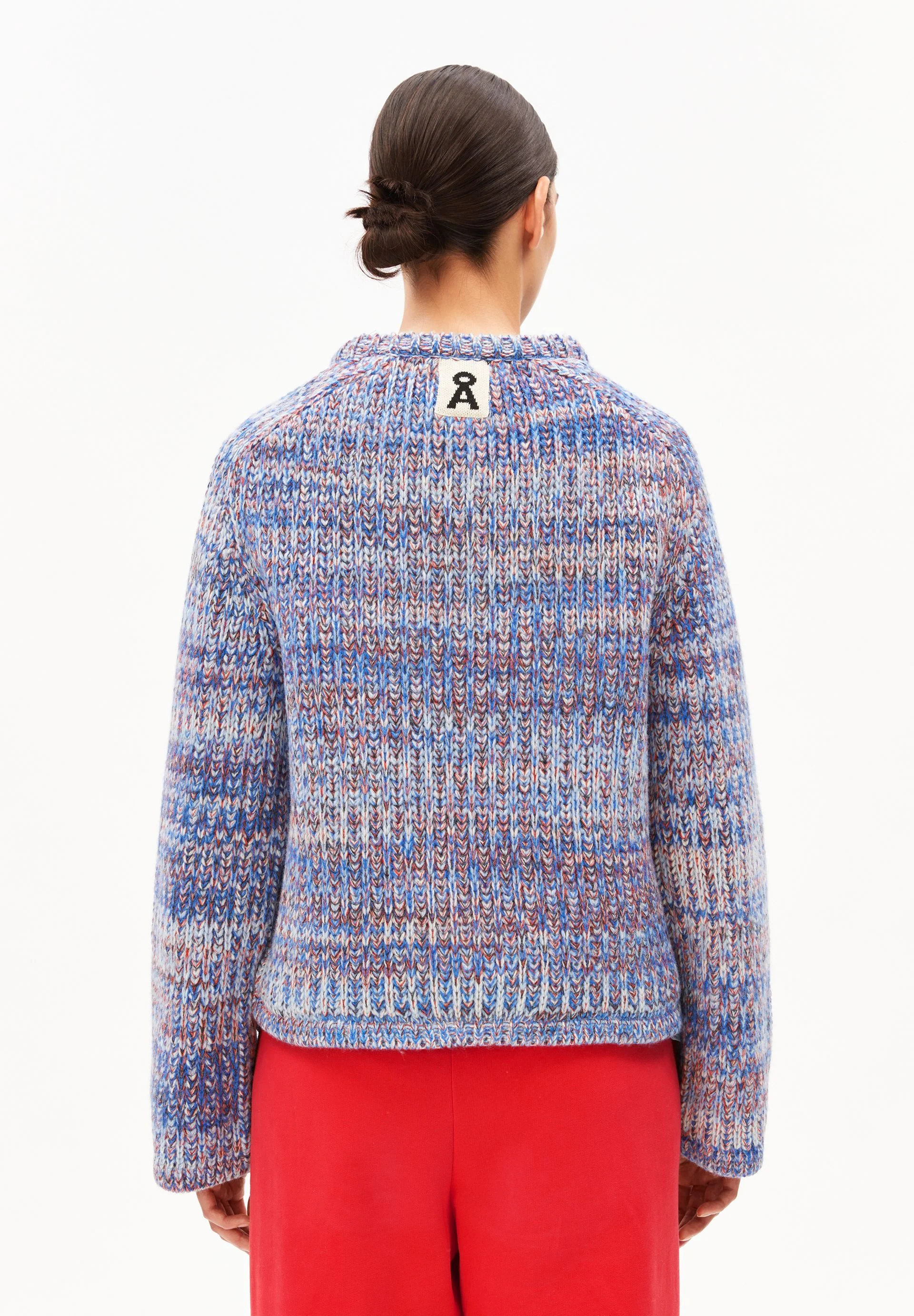 UN-WASTED CREW STRICKPULLOVER | dark poppy - Image 2