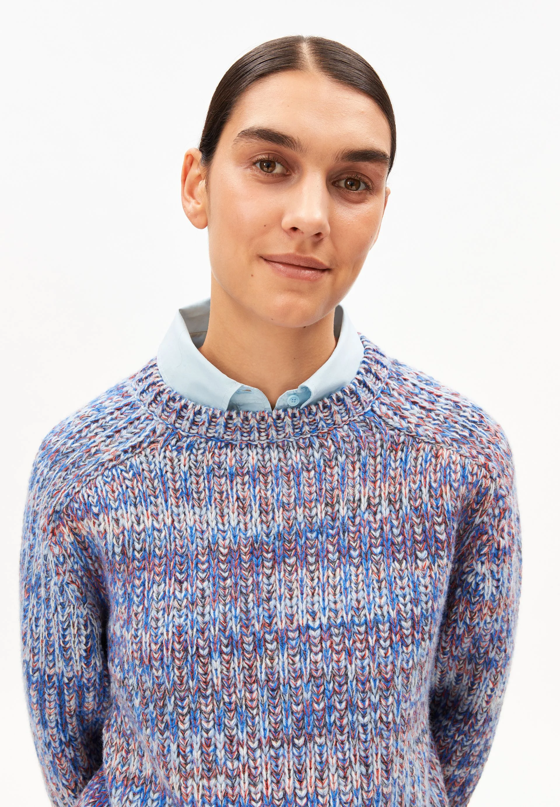 UN-WASTED CREW STRICKPULLOVER | dark poppy - Image 3
