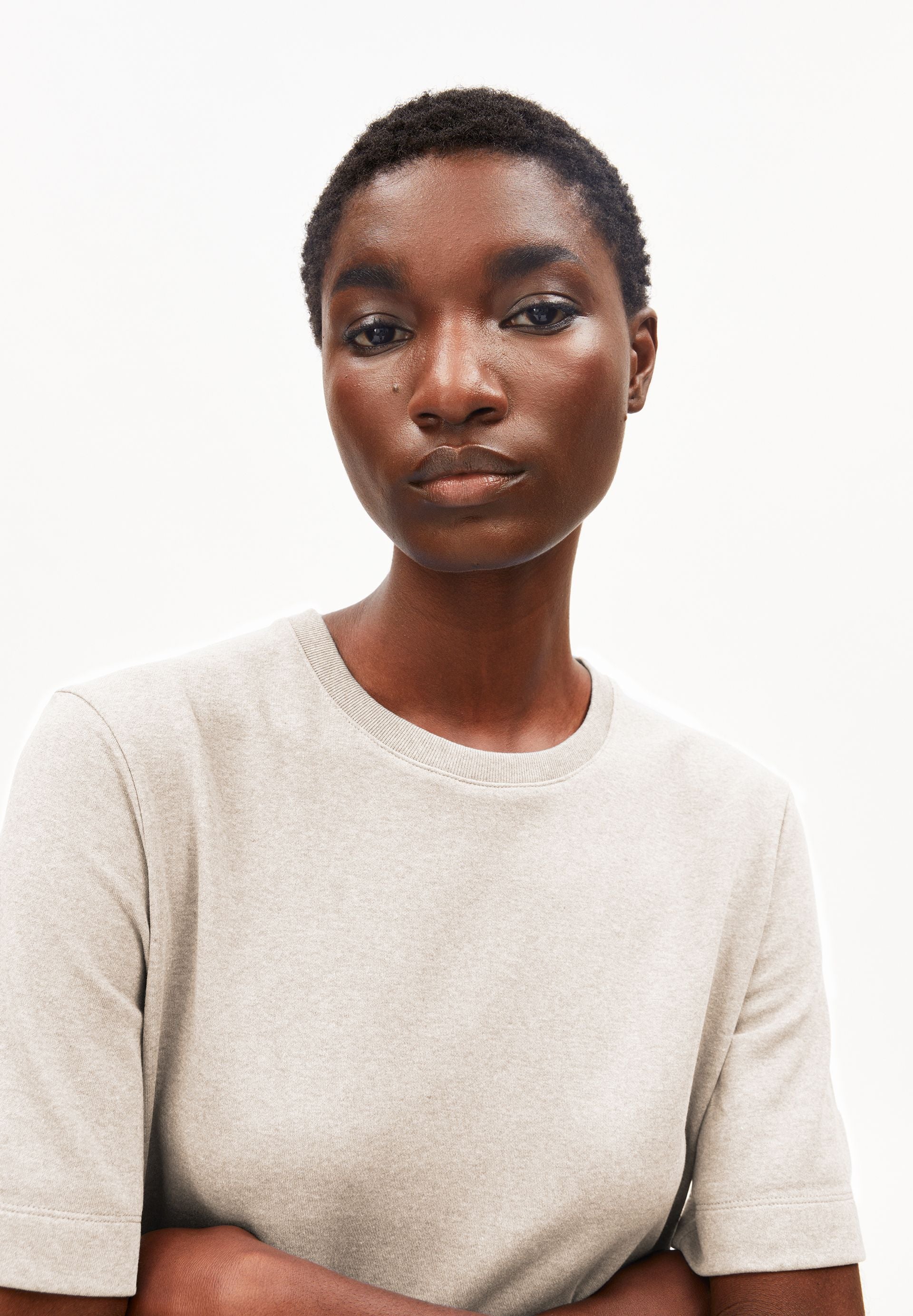 UN-WASTED KLEID | undyed-cinnamon dust - Image 3