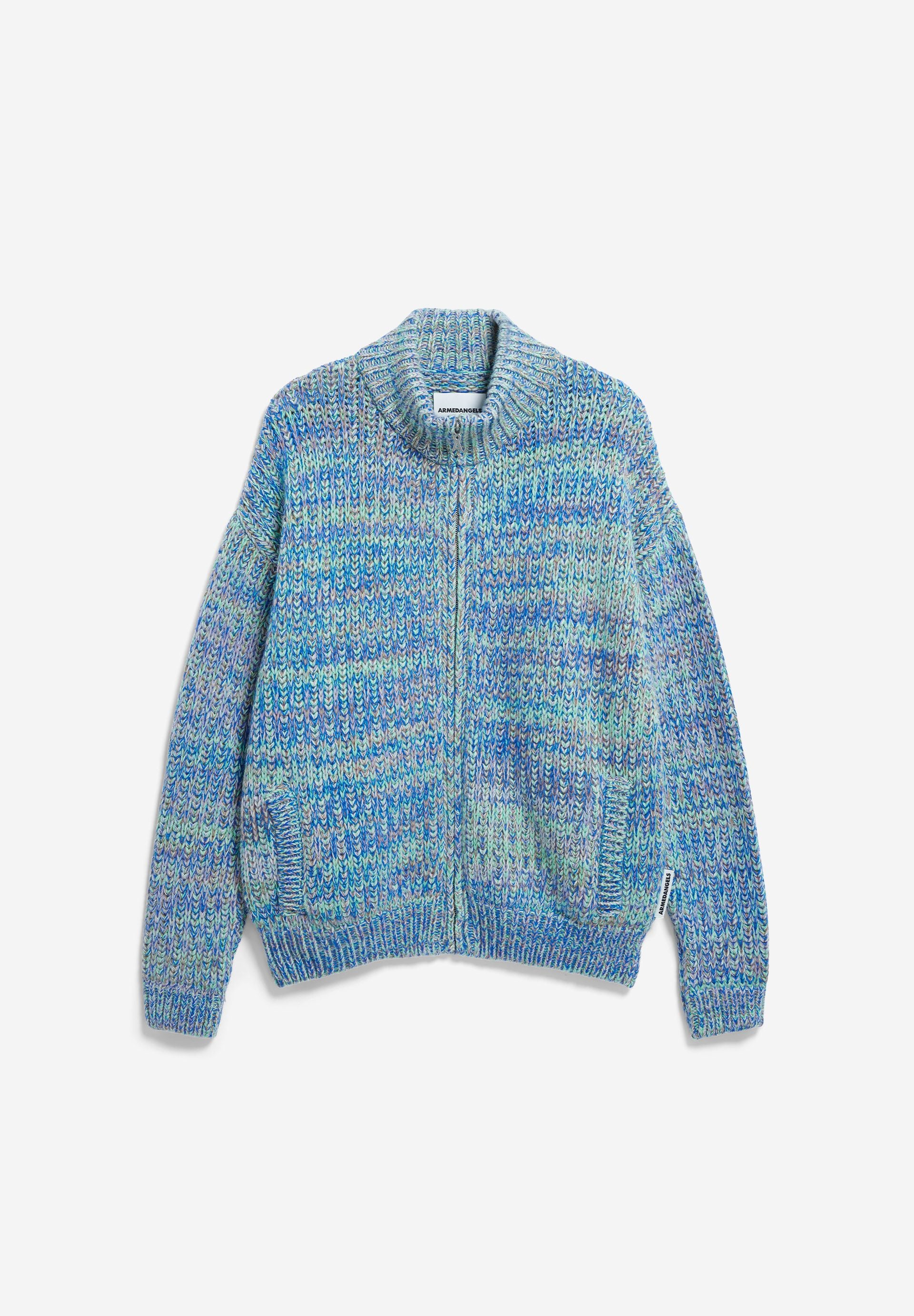 UN-WASTED TROYER-STRICKJACKE | smart lilac-apple neon-dynamo blue - Image 6