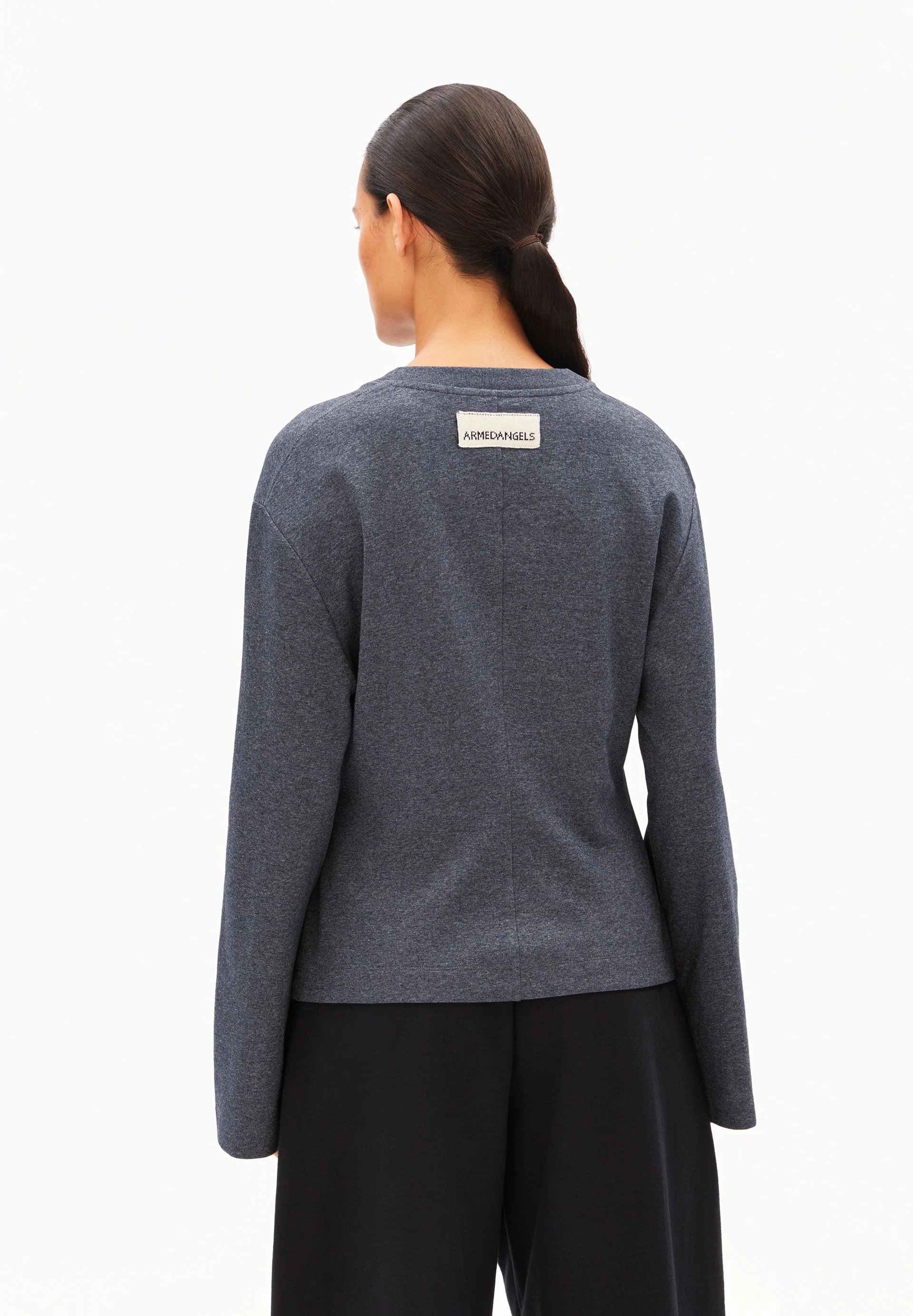 UN-WASTED LANGARMSHIRT | steel melange-undyed - Image 2