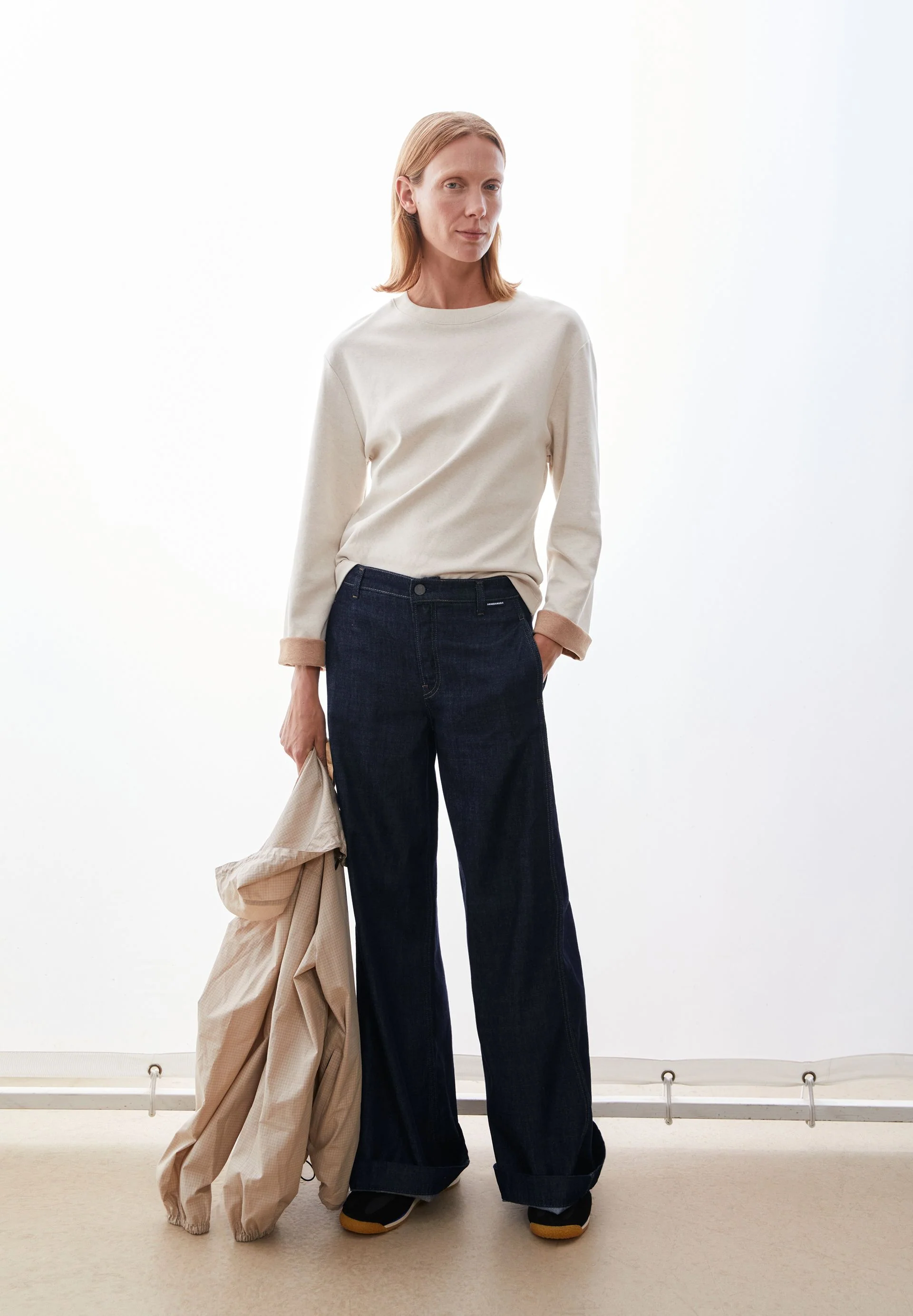 UN-WASTED LANGARMSHIRT | undyed-cinnamon dust - Image 4