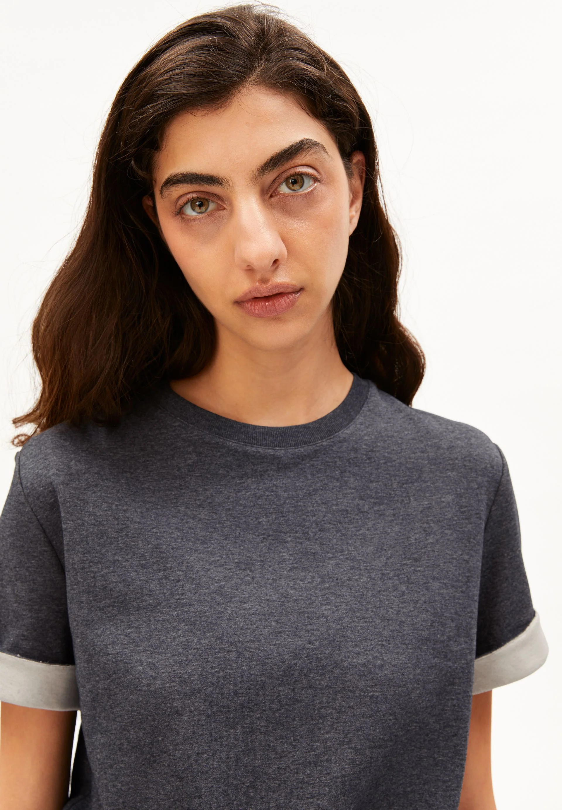 UN-WASTED T-SHIRT | steel melange-undyed - Image 3