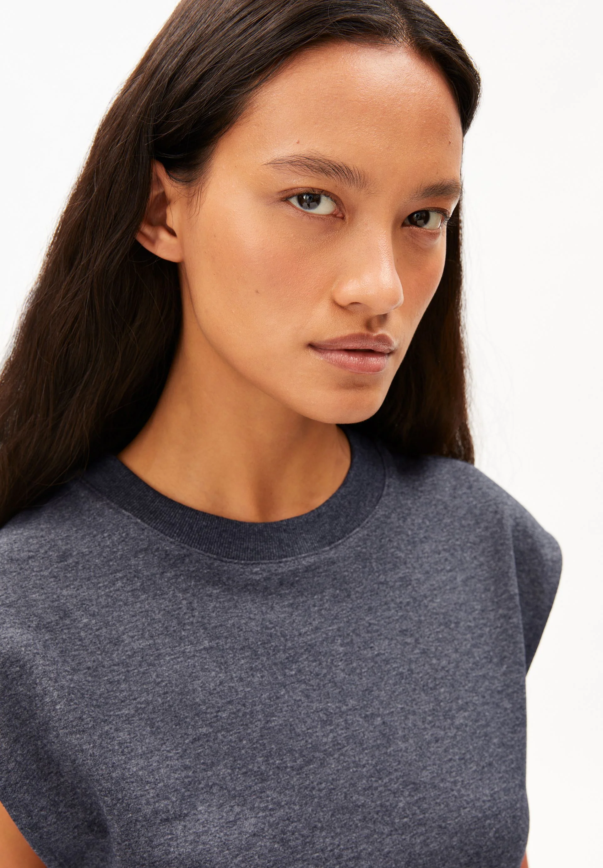 UN-WASTED TOP | steel melange-undyed - Image 3