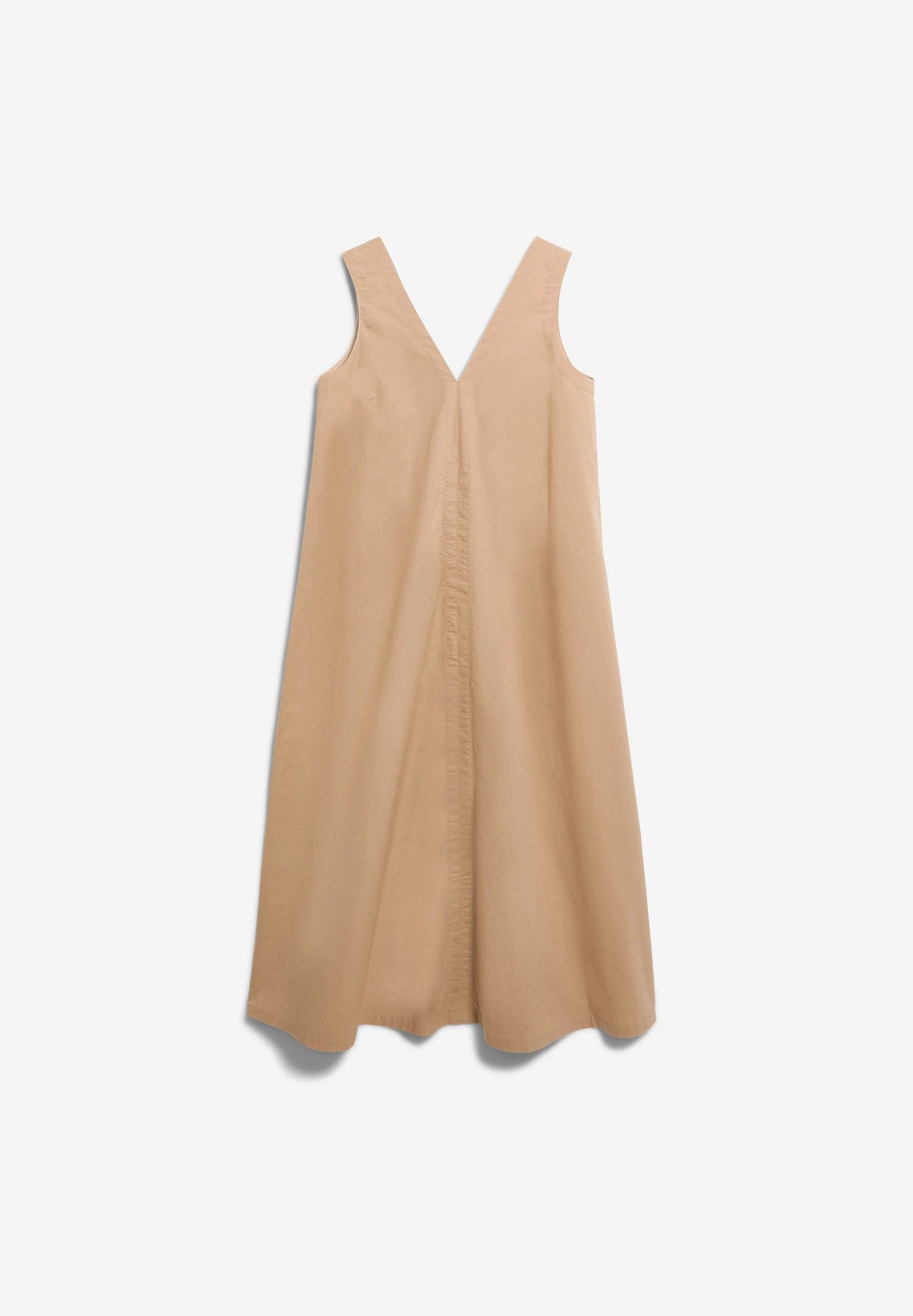 V-AUSSCHNITT POPLIN MAXI-KLEID | true camel - Image 6