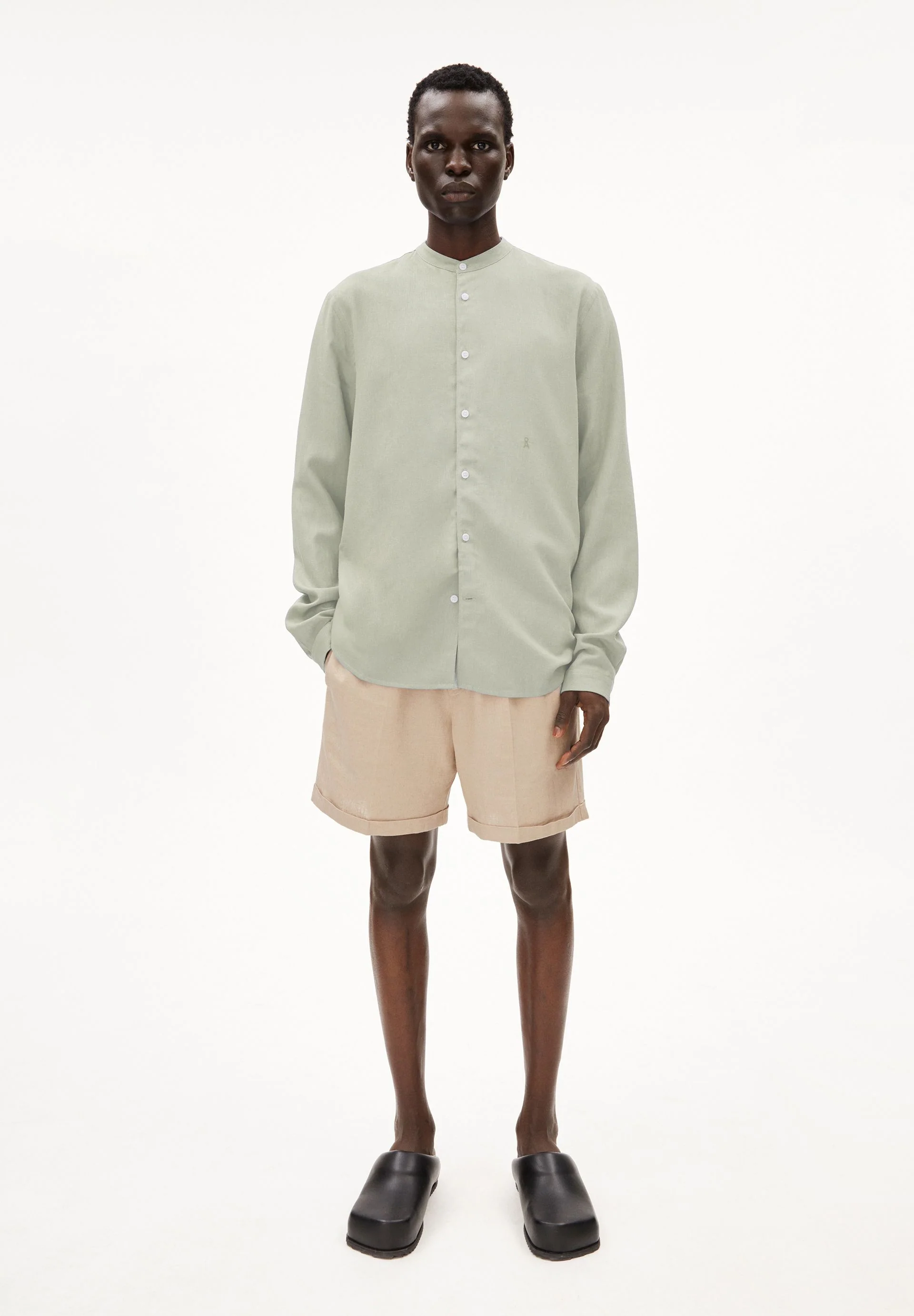 VAALERONIMUS LEINEN-HEMD | seagreen - Image 5