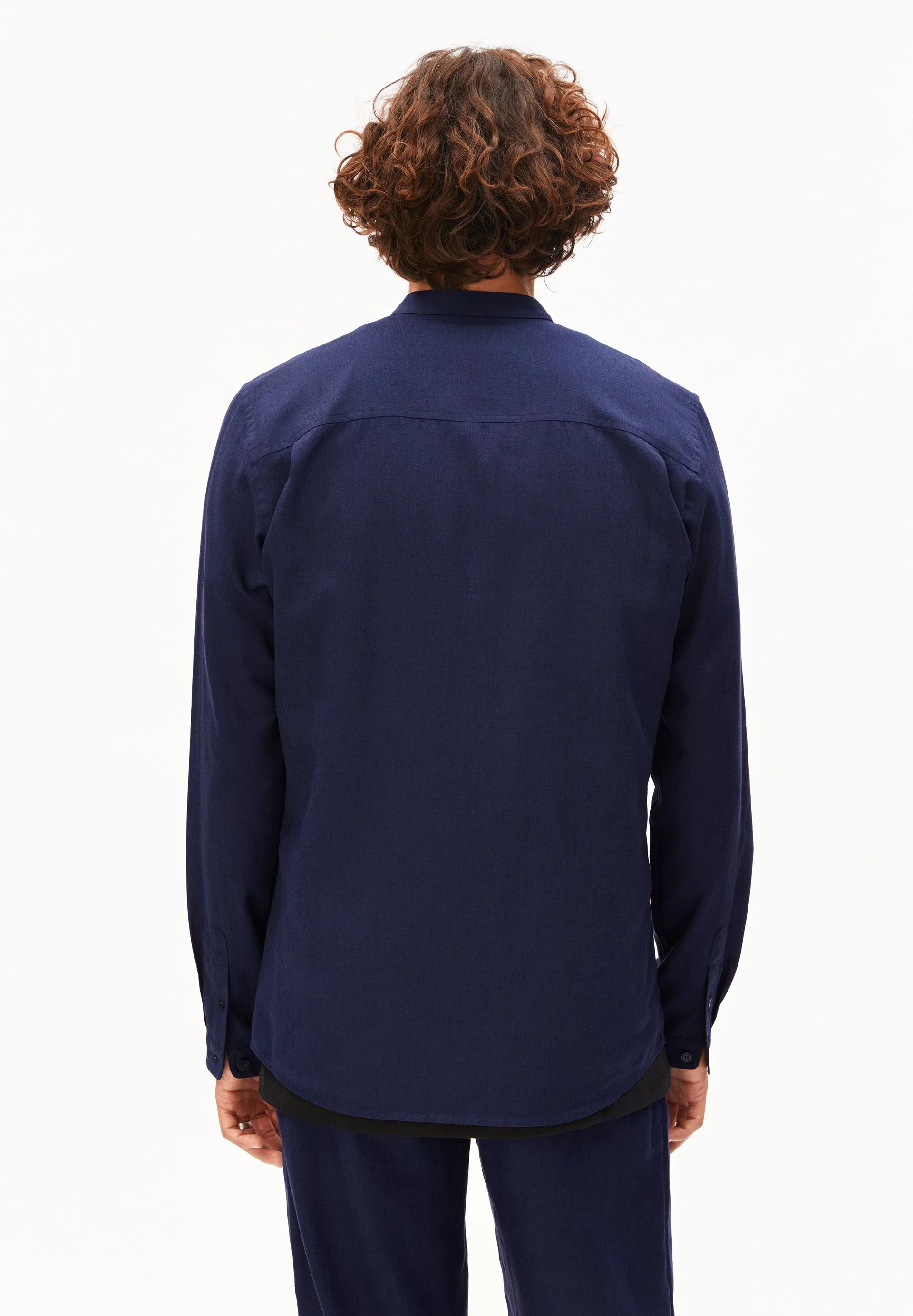 VAALERONIMUS LEINEN-HEMD | tinted navy - Image 2
