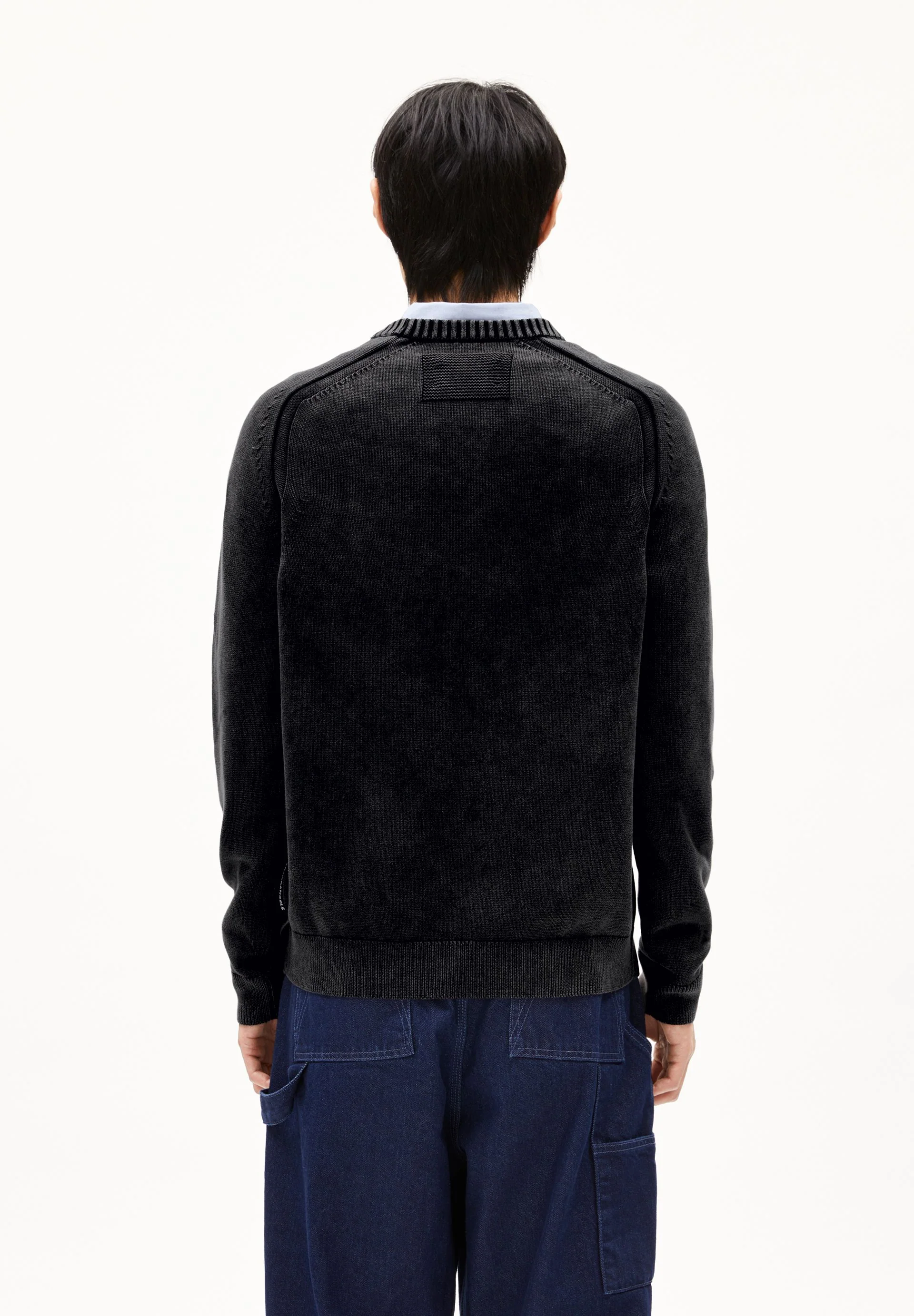 VAANJO GMT DYE STRICKPULLOVER | black - Image 2