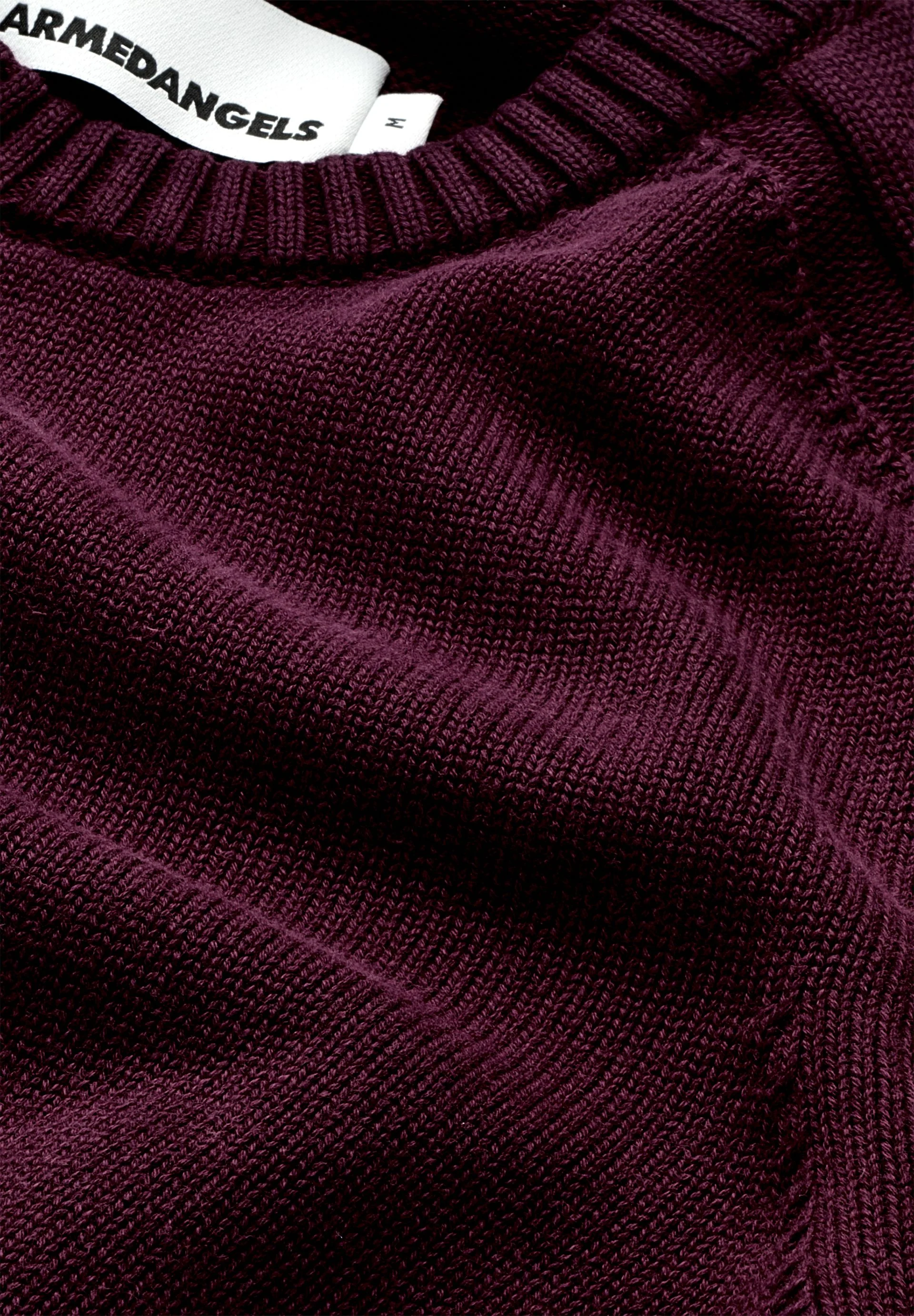 VAANJO GMT DYE STRICKPULLOVER | dark cranberry - Image 6
