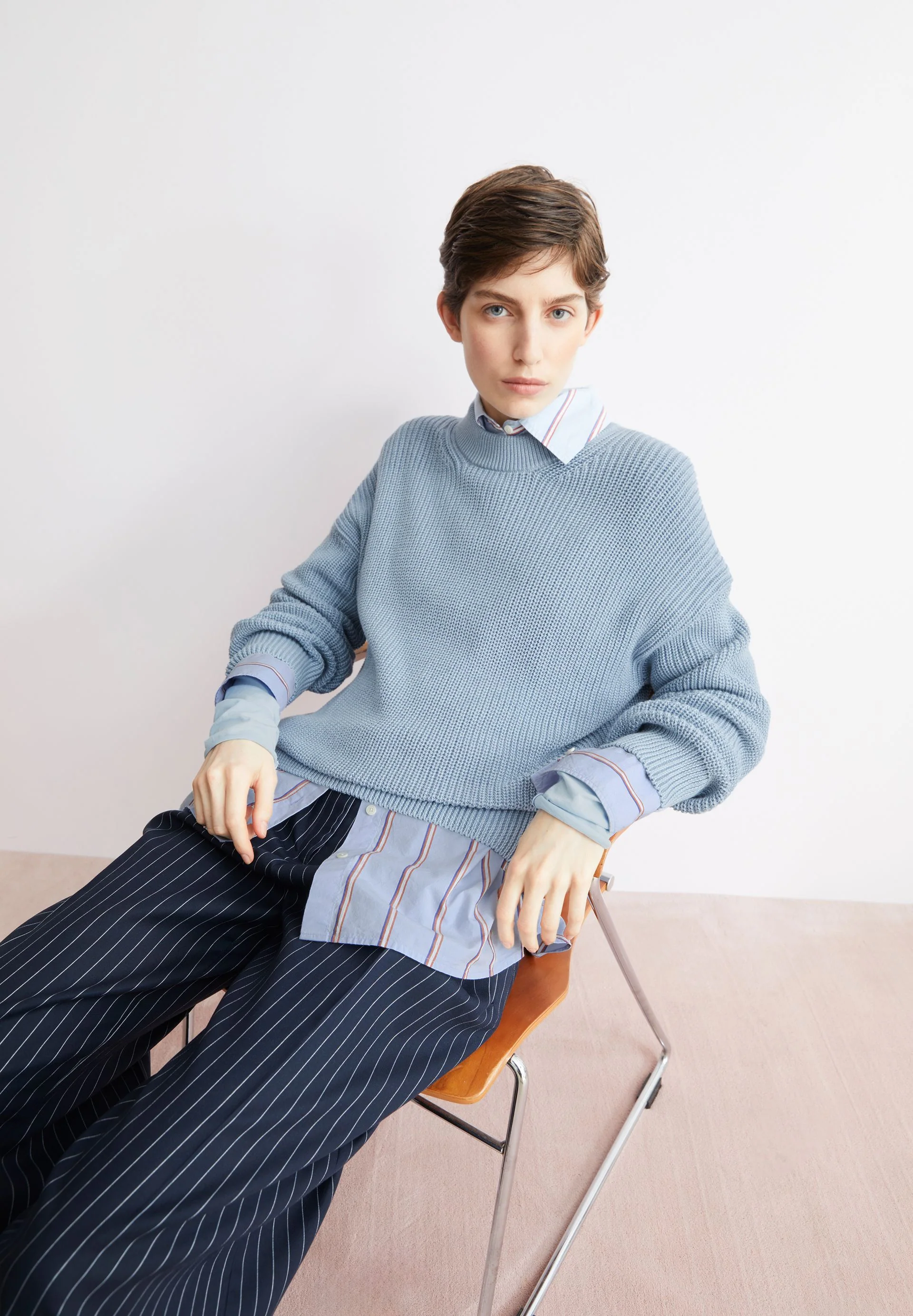 VANISÉ STRICKPULLOVER | blue glow-dark blue glow - Image 4