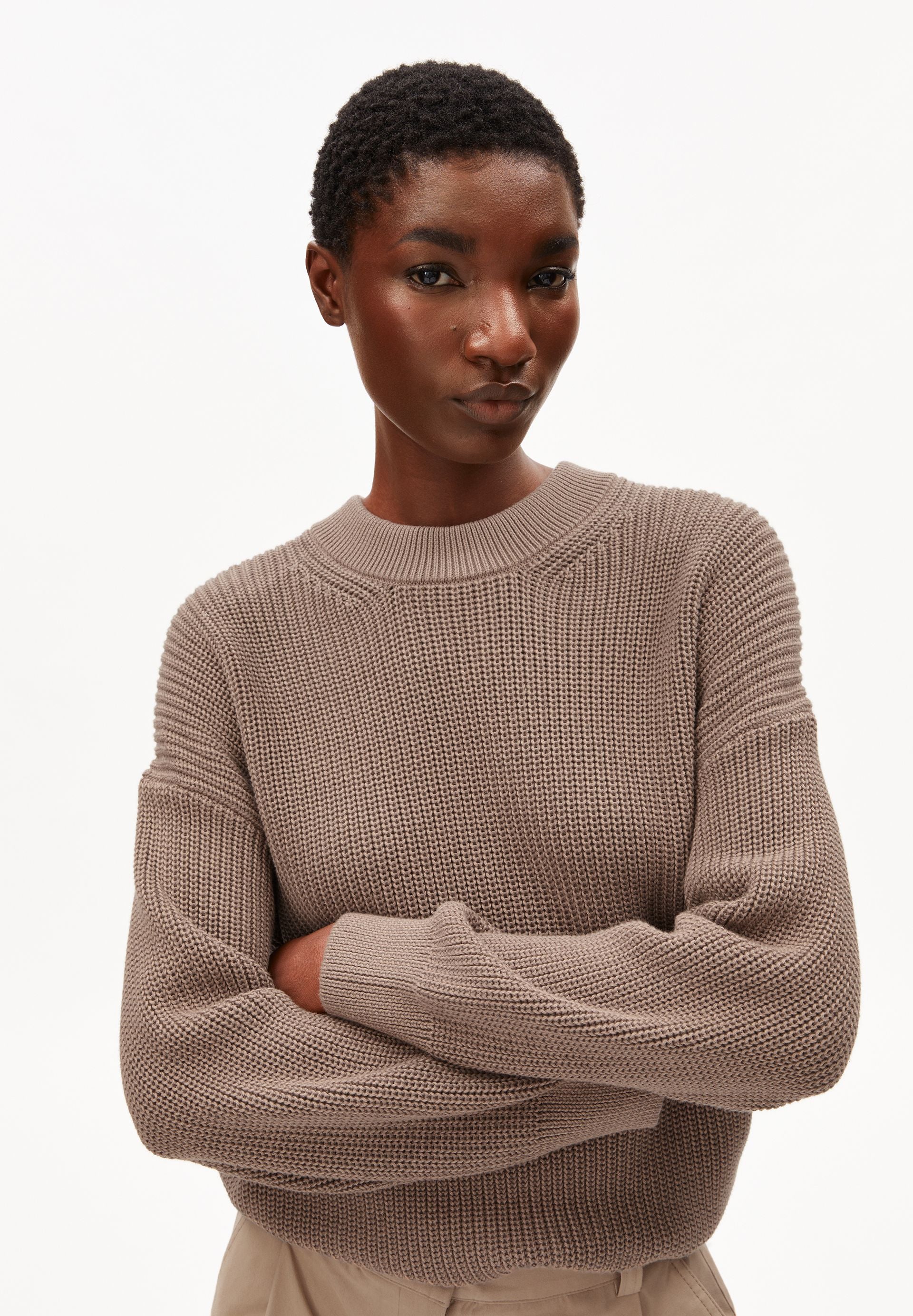 VANISÉ STRICKPULLOVER | cinnamon dust-dark cinnamon dust - Image 3