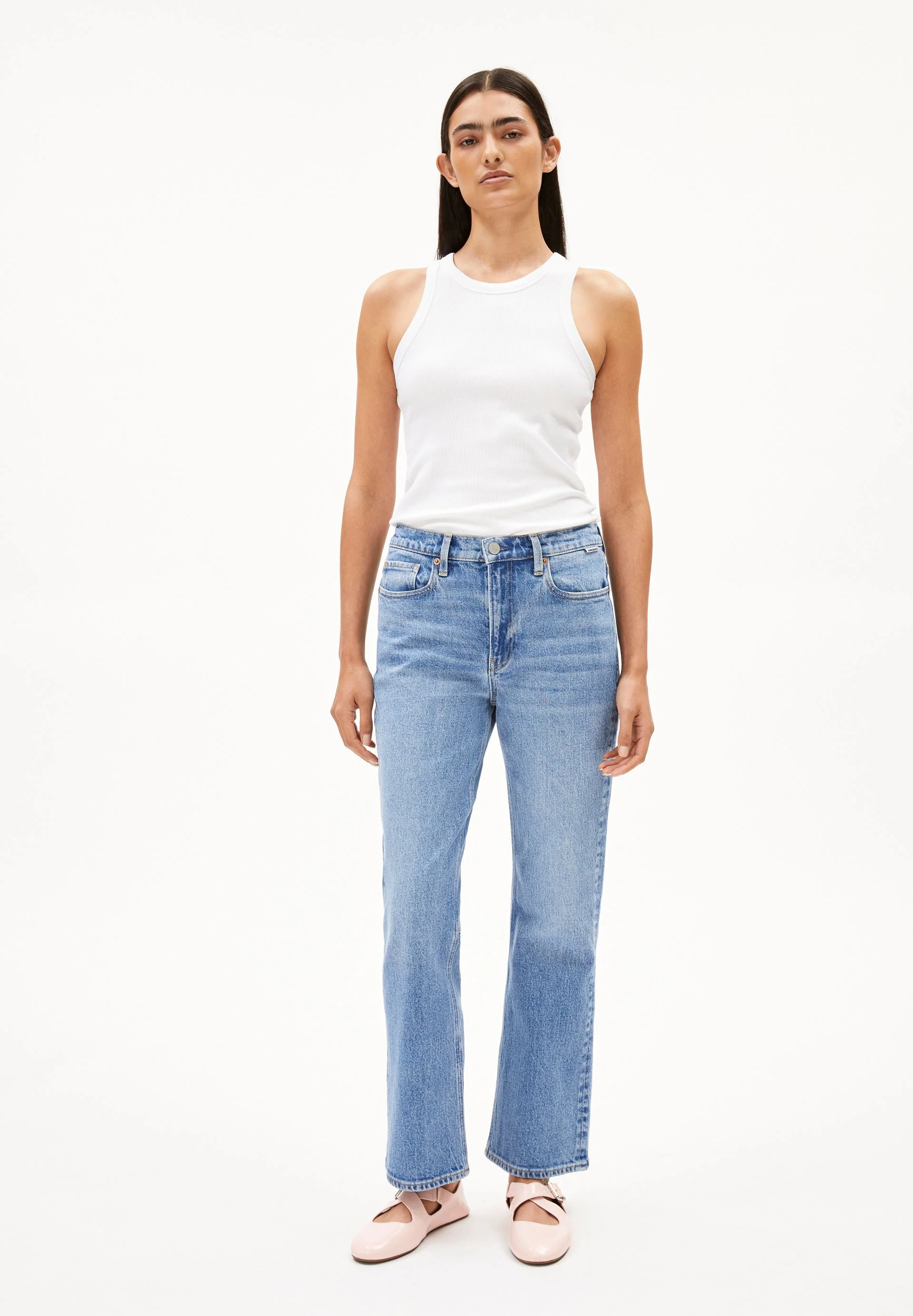 VELAARI MID WAIST FLARED JEANS | garda - Image 5