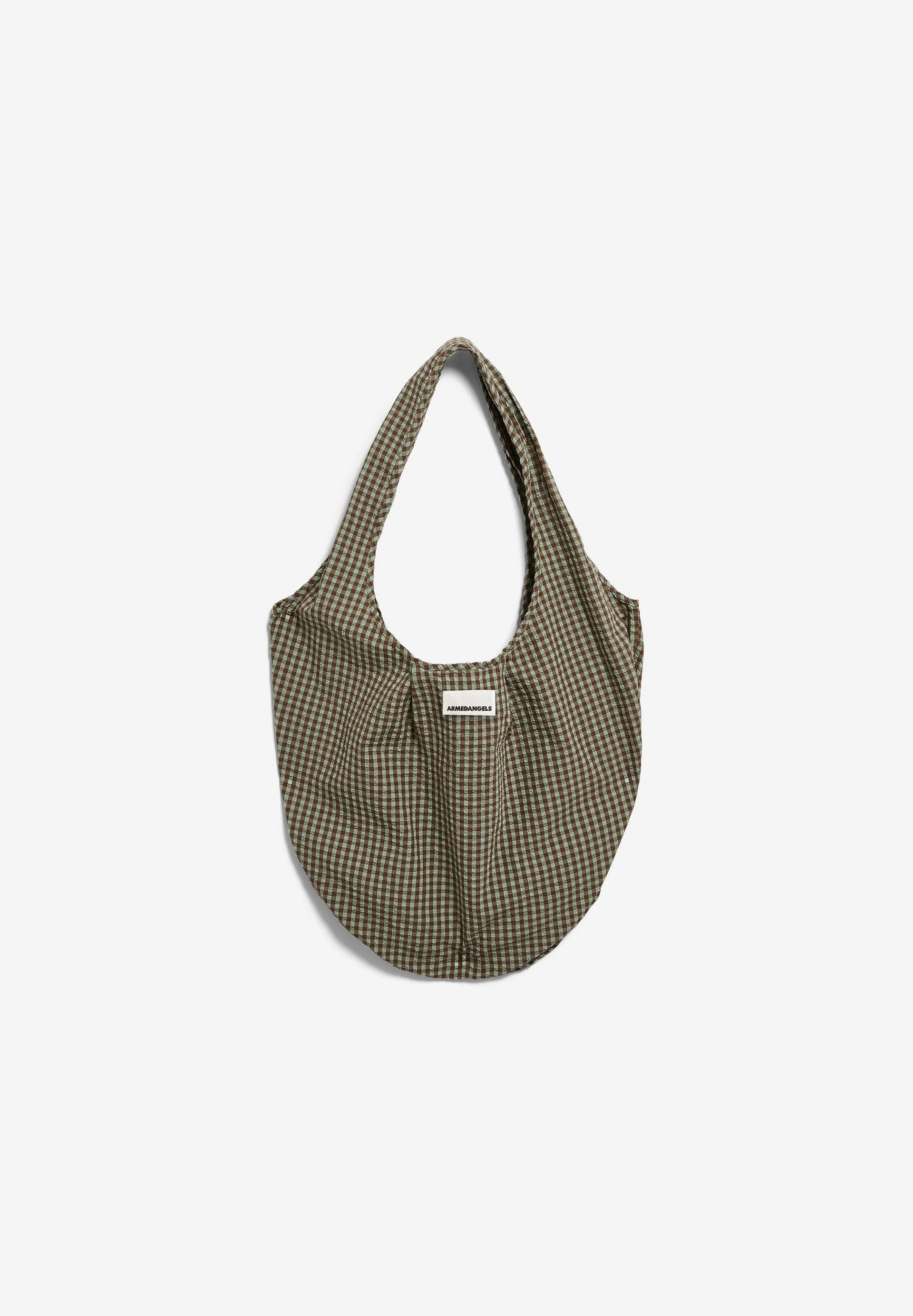 VICHY SEERSUCKER POUCH BAG W | foam-dried palm - Image 5