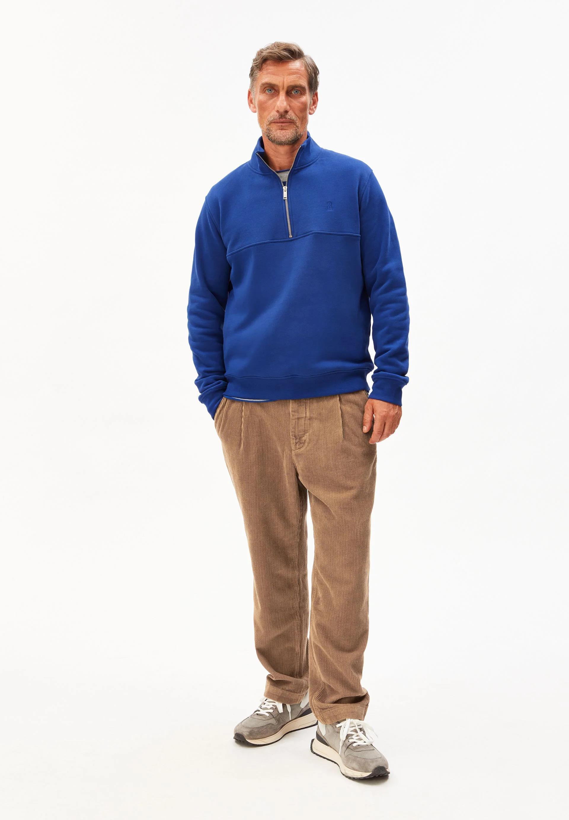 WAARLO FLEECE SWEATTROYER | dark wave - Image 5