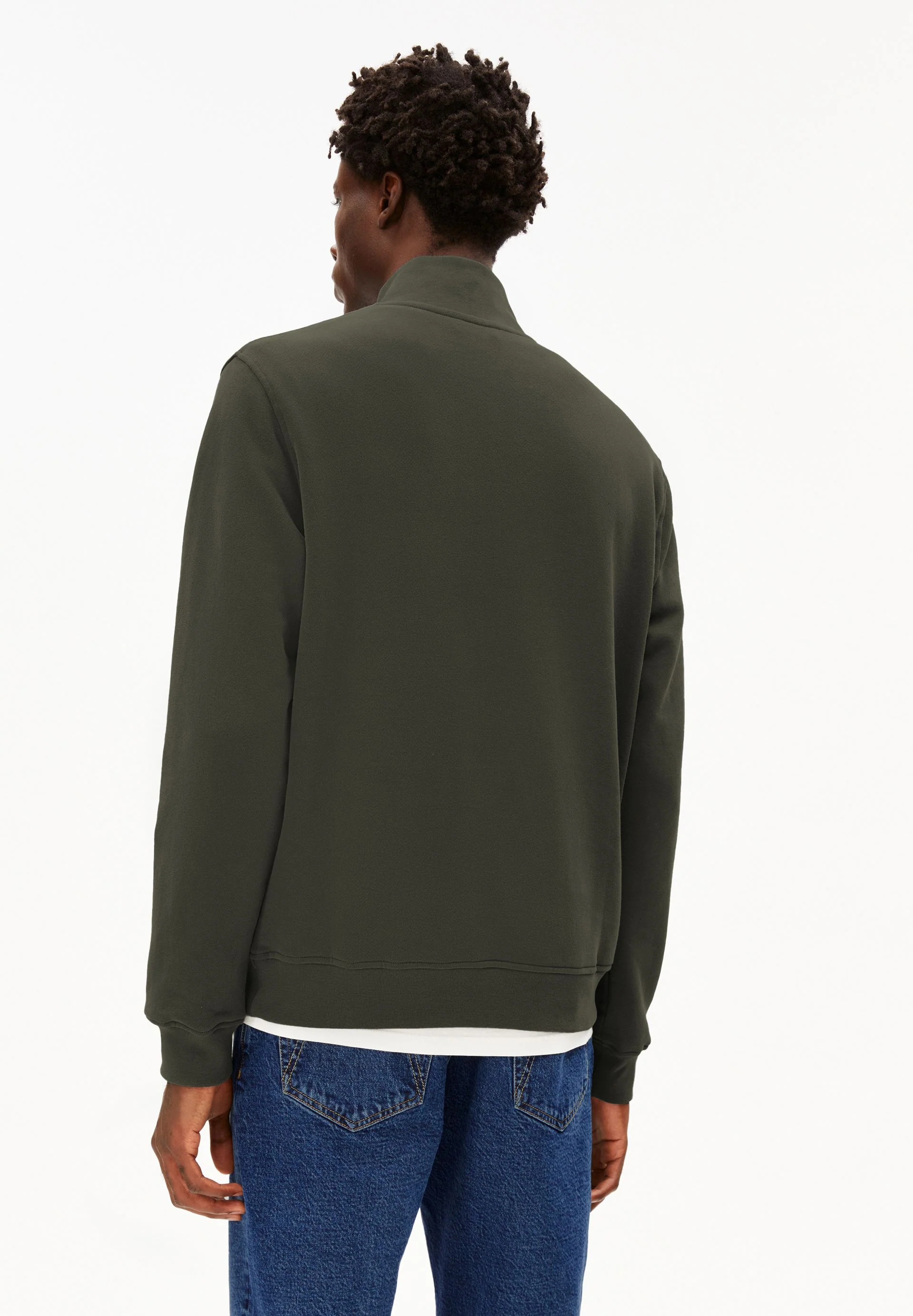 WAARLO FLEECE SWEATTROYER | forest pine - Image 2