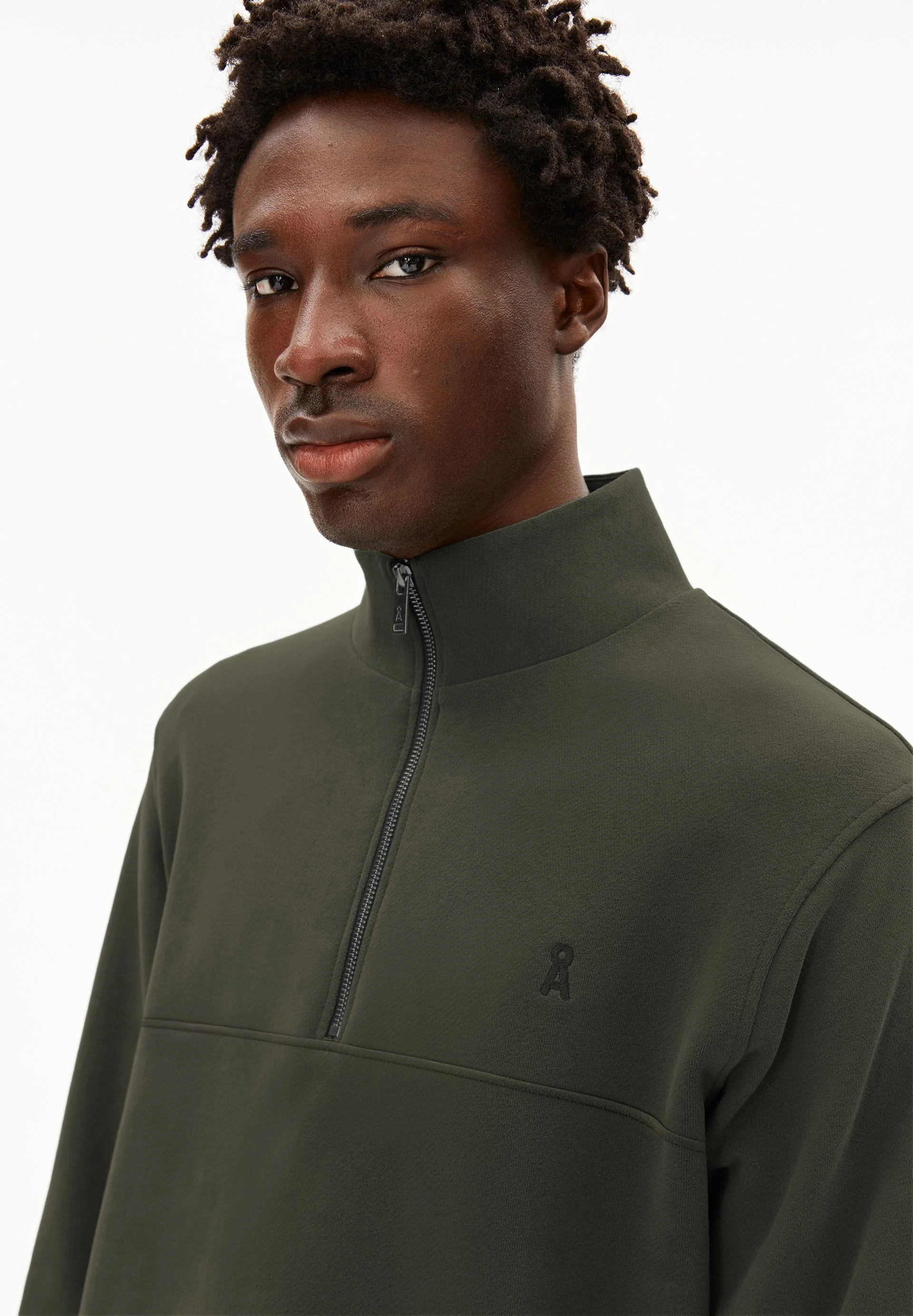 WAARLO FLEECE SWEATTROYER | forest pine - Image 3