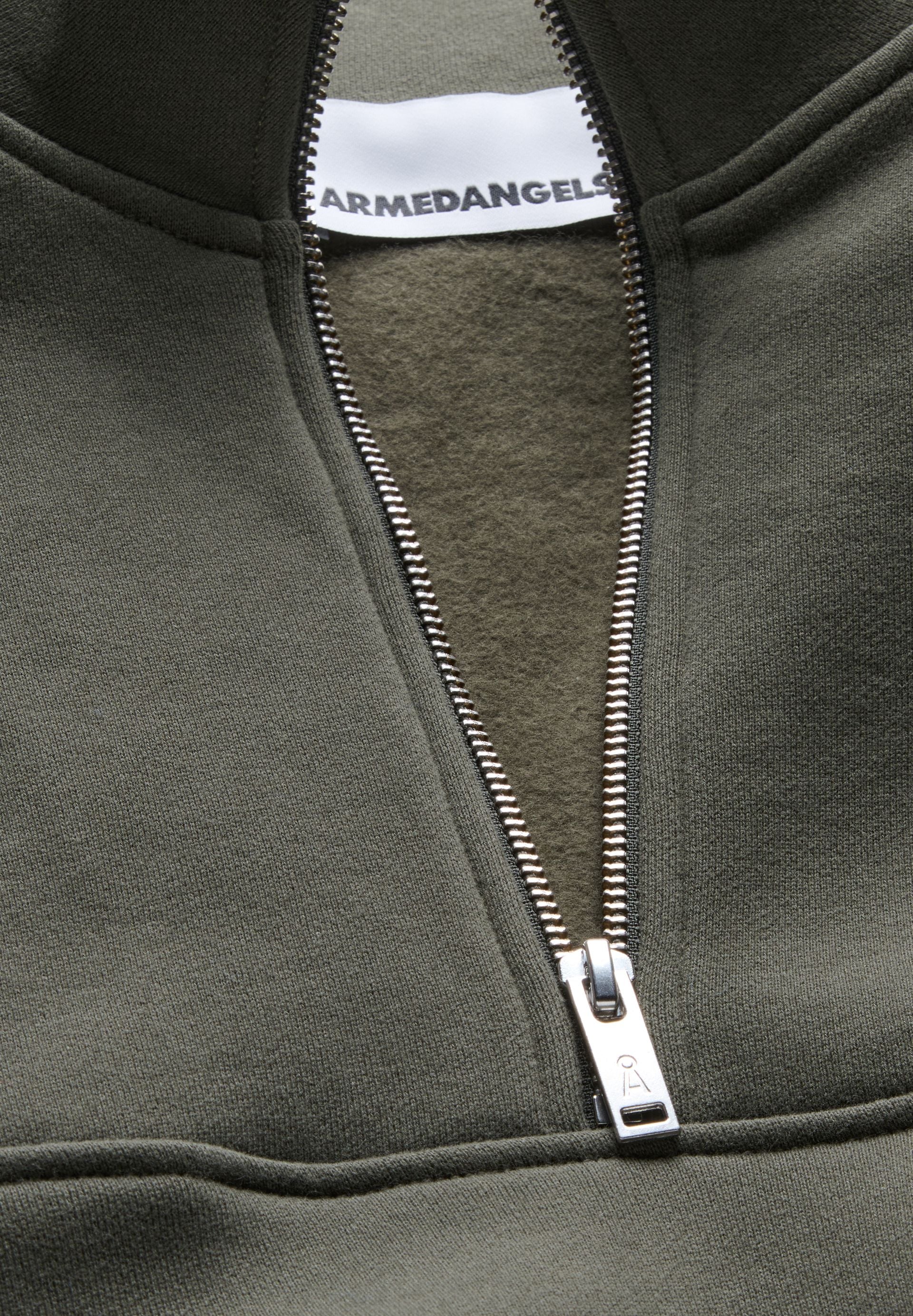 WAARLO FLEECE SWEATTROYER | forest pine - Image 6