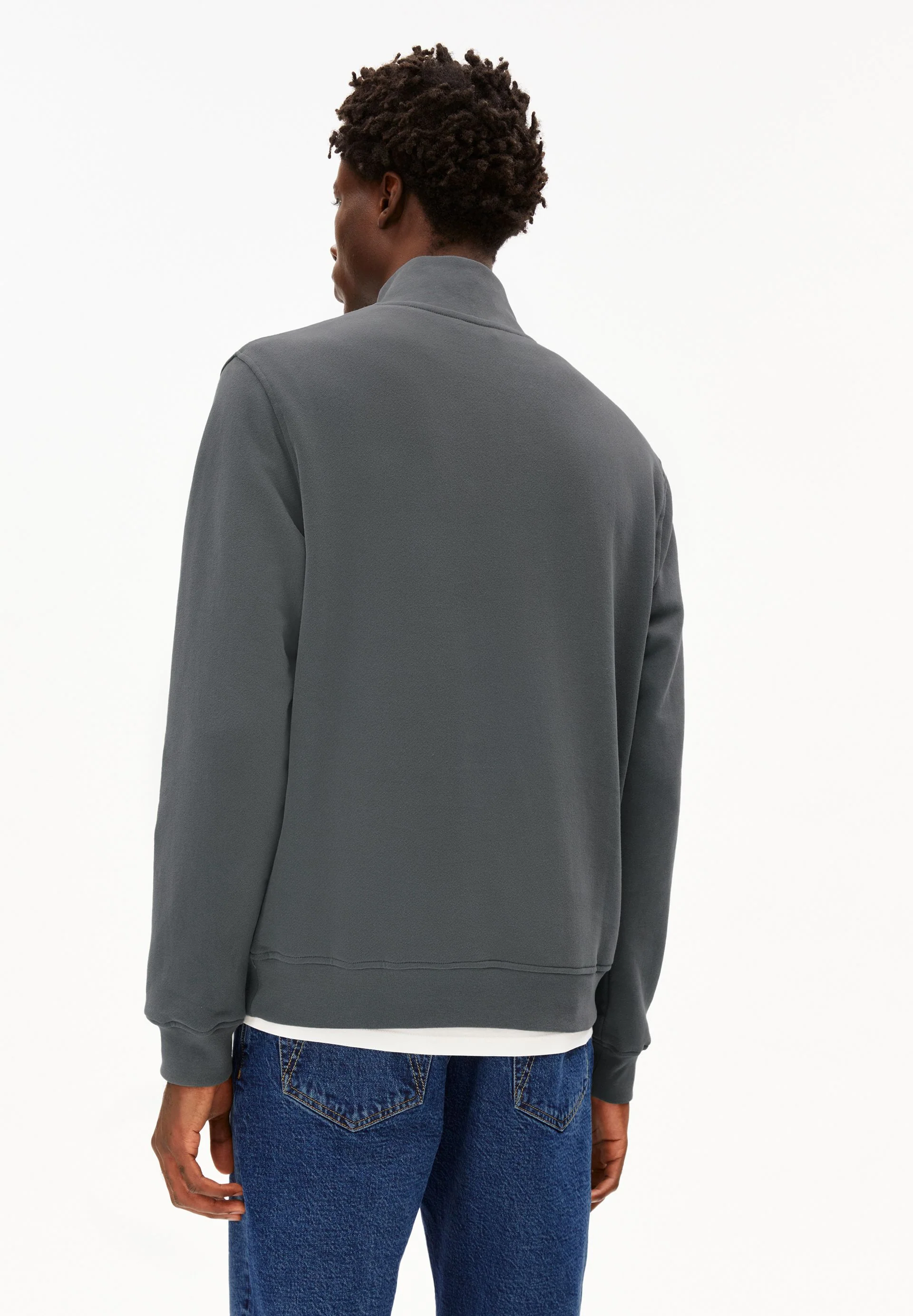 WAARLO FLEECE SWEATTROYER | space steel - Image 2