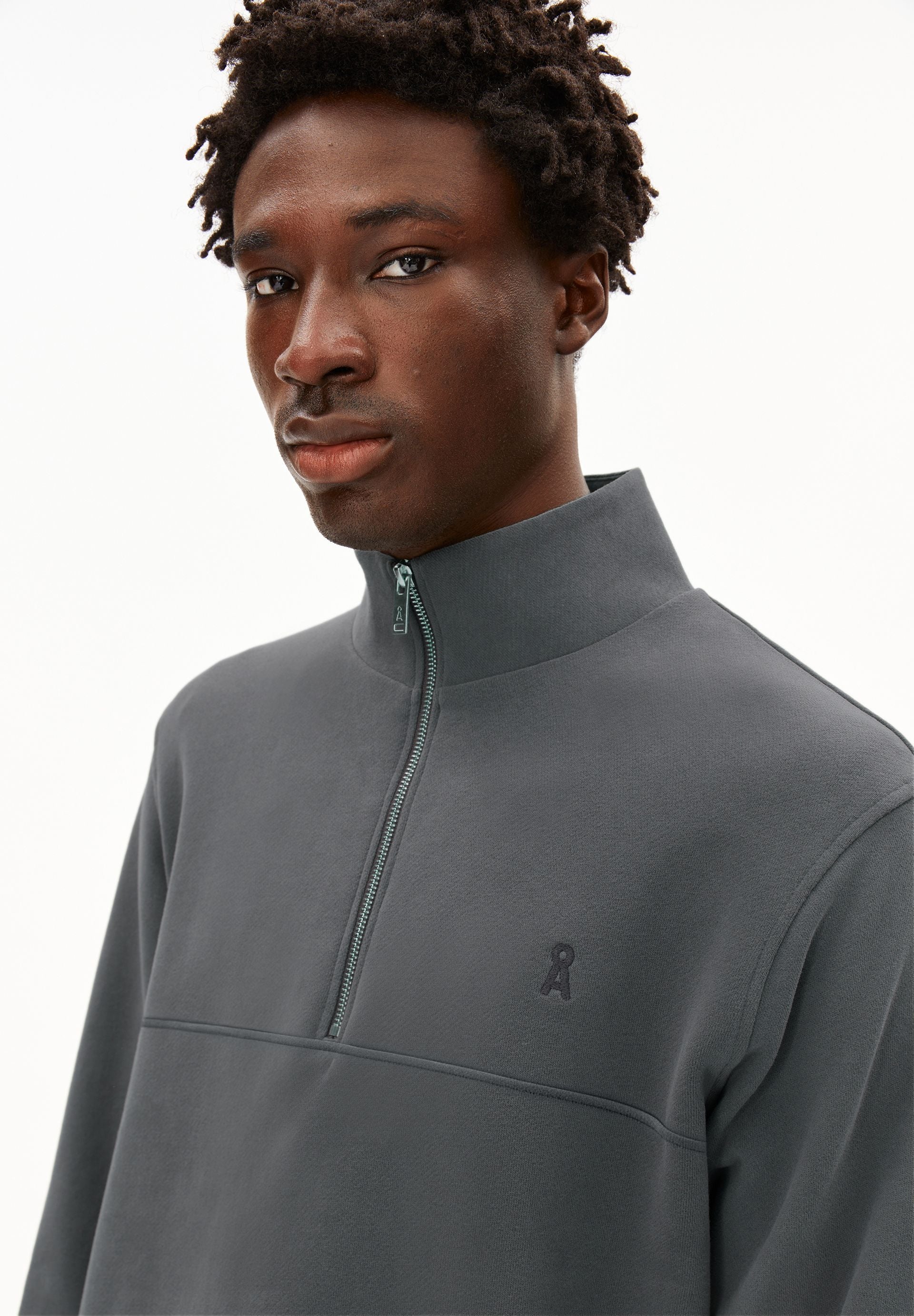 WAARLO FLEECE SWEATTROYER | space steel - Image 3
