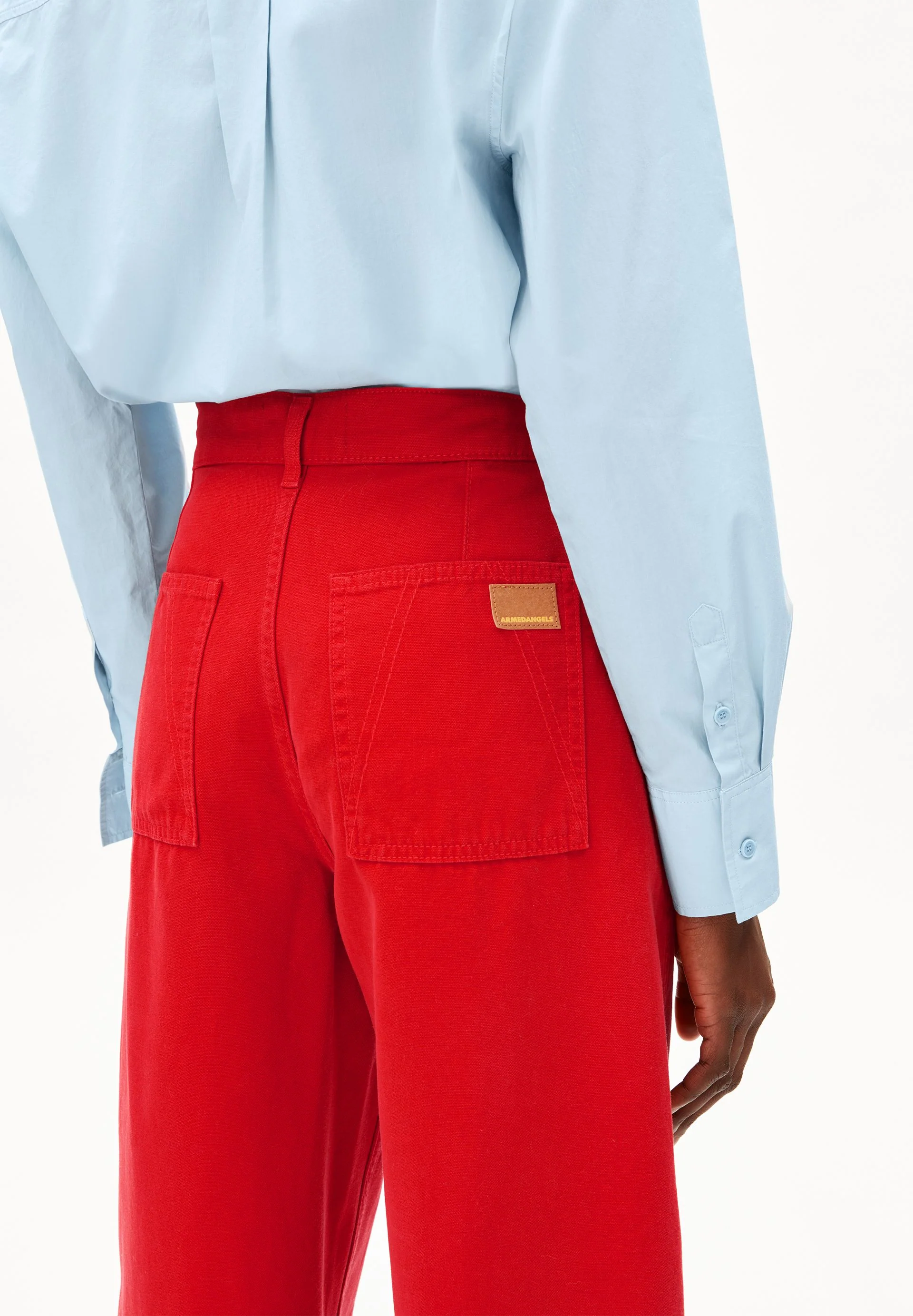 WORKWEAR CANVAS BARREL HOSE | mars red - Image 3