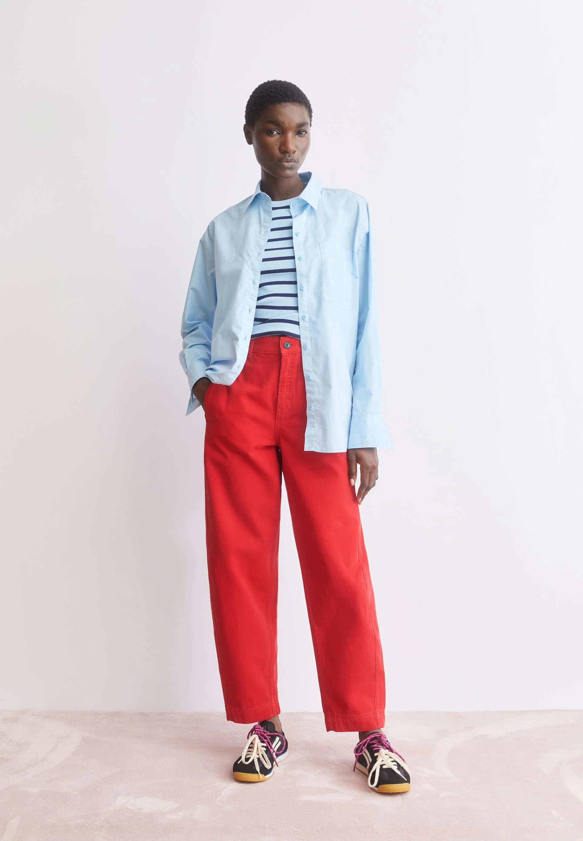 WORKWEAR CANVAS BARREL HOSE | mars red - Image 4