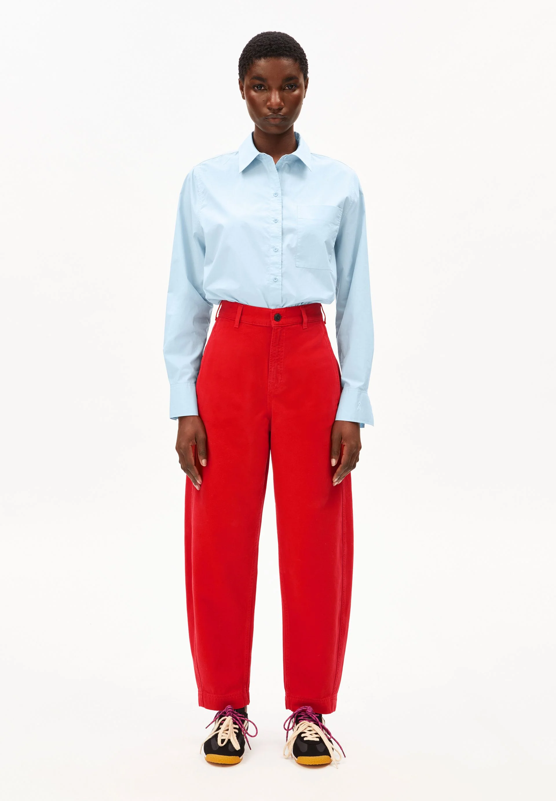 WORKWEAR CANVAS BARREL HOSE | mars red - Image 5