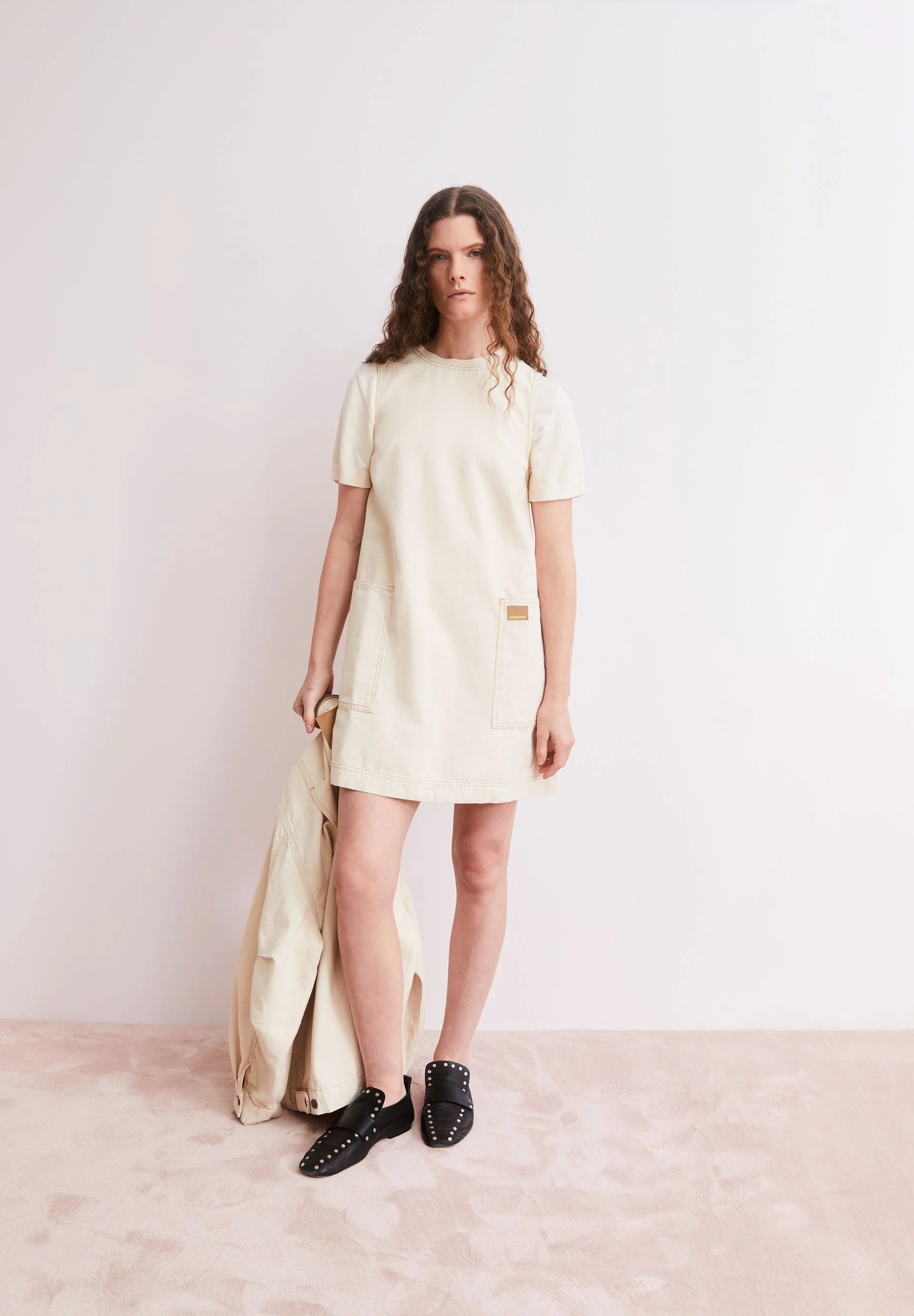 WORKWEAR CANVAS MINI-KLEID | undyed - Image 4