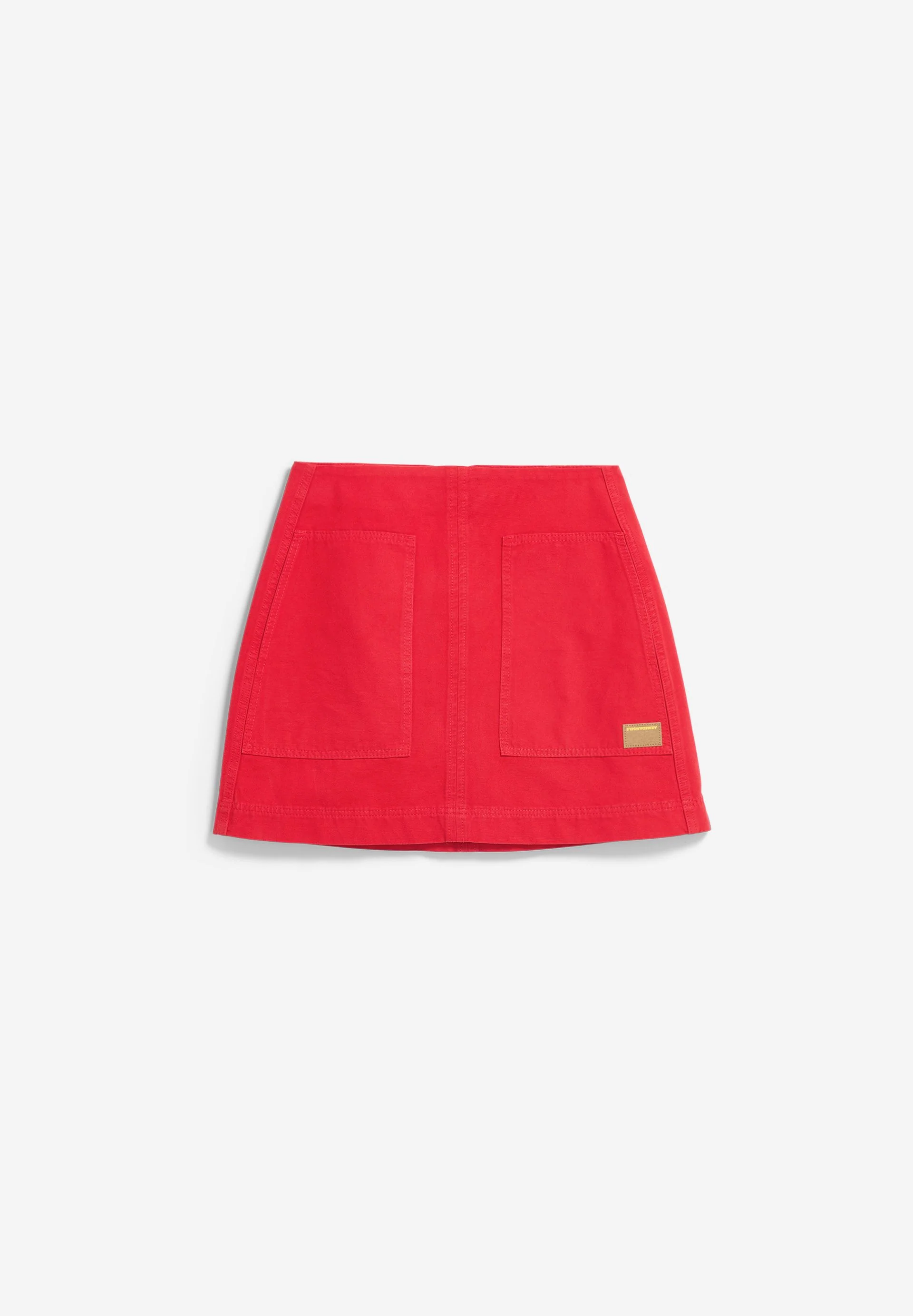 WORKWEAR CANVAS MINI-ROCK | mars red - Image 7