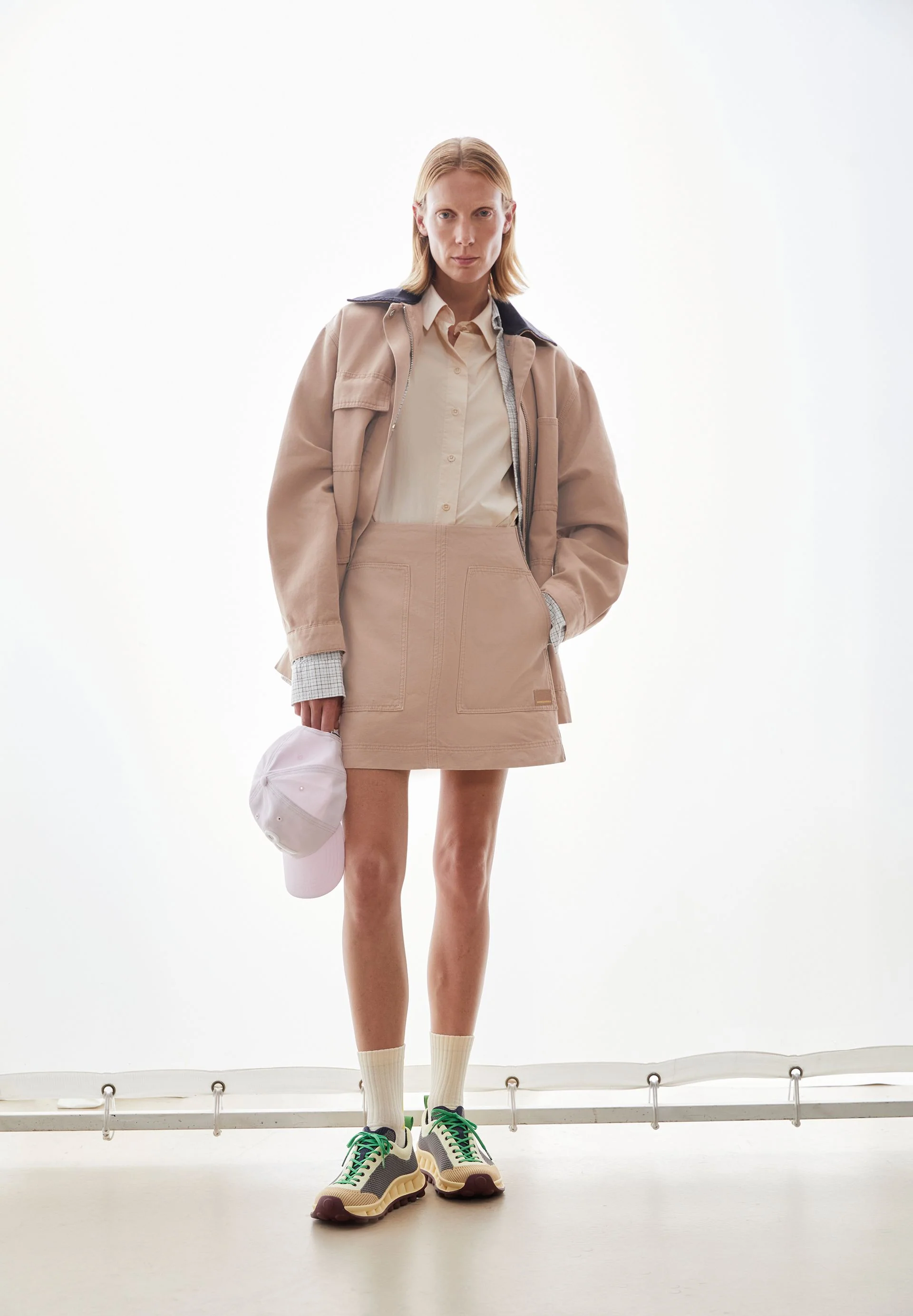 WORKWEAR CANVAS MINI-ROCK | true camel - Image 4