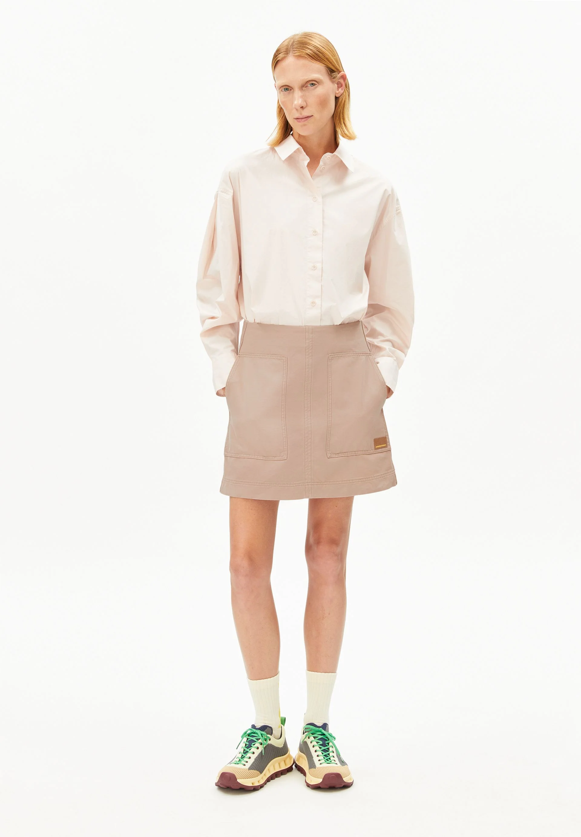WORKWEAR CANVAS MINI-ROCK | true camel - Image 5