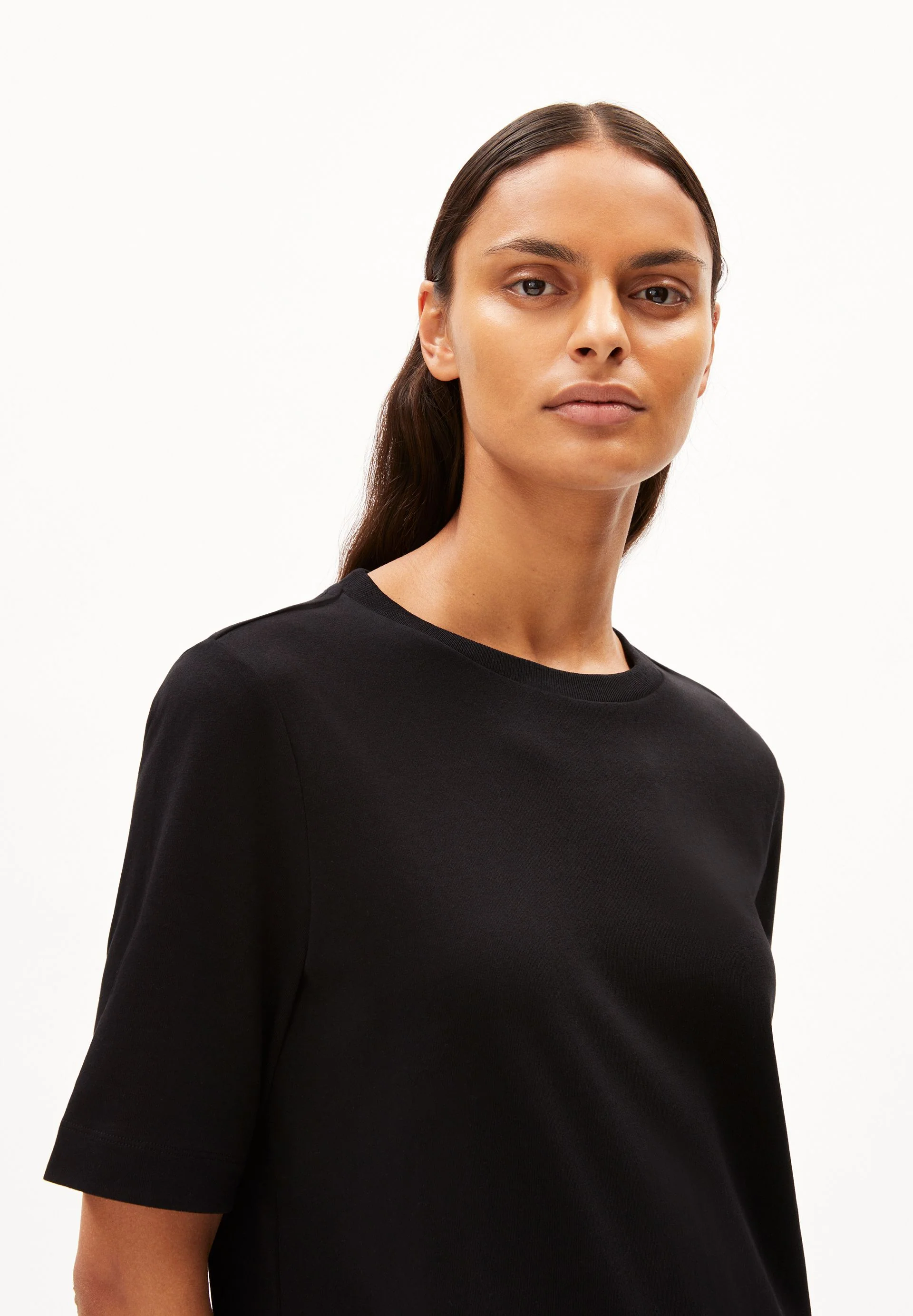 XELINAA JERSEY-MIDI-KLEID | black - Image 3