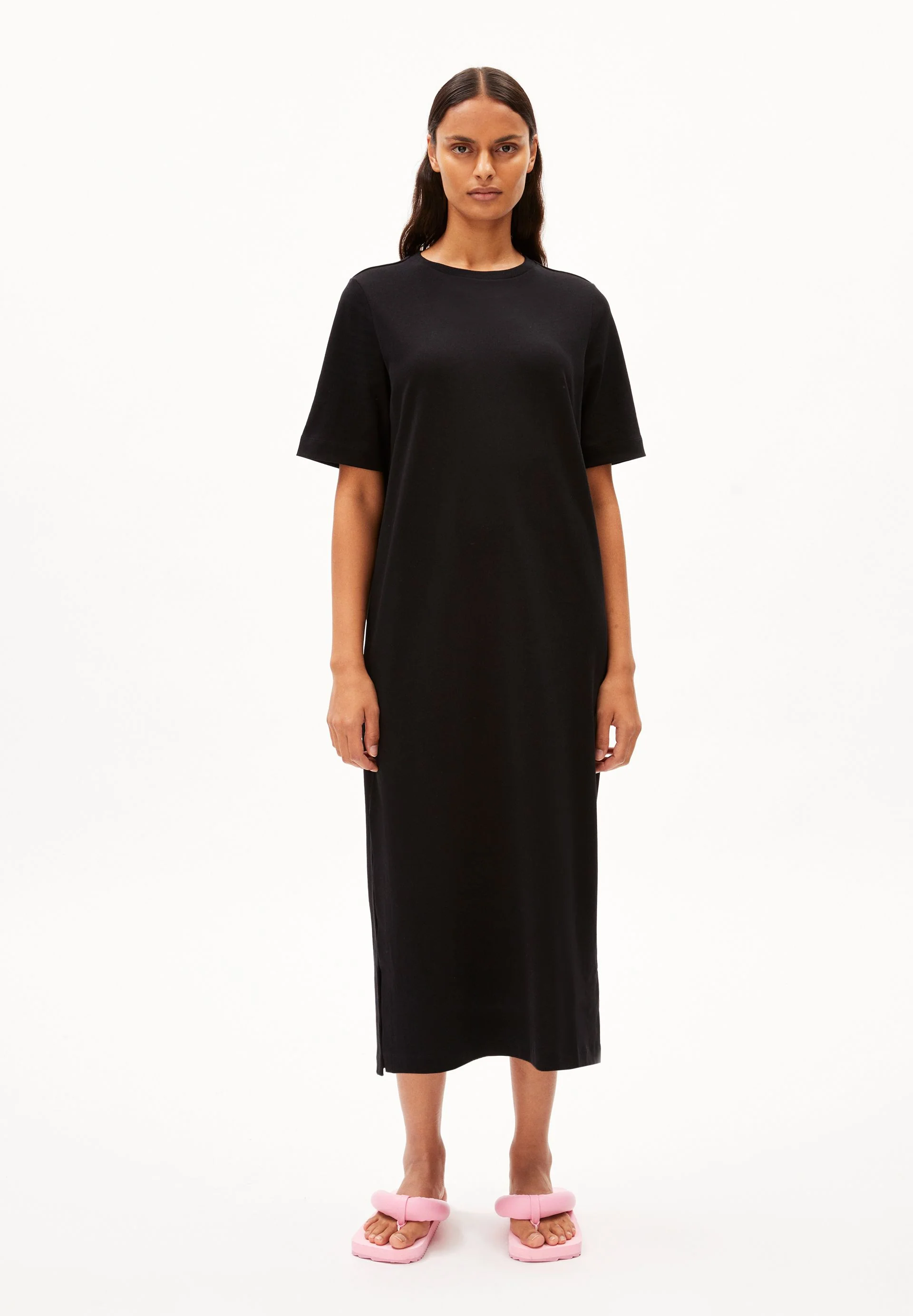 XELINAA JERSEY-MIDI-KLEID | black - Image 5