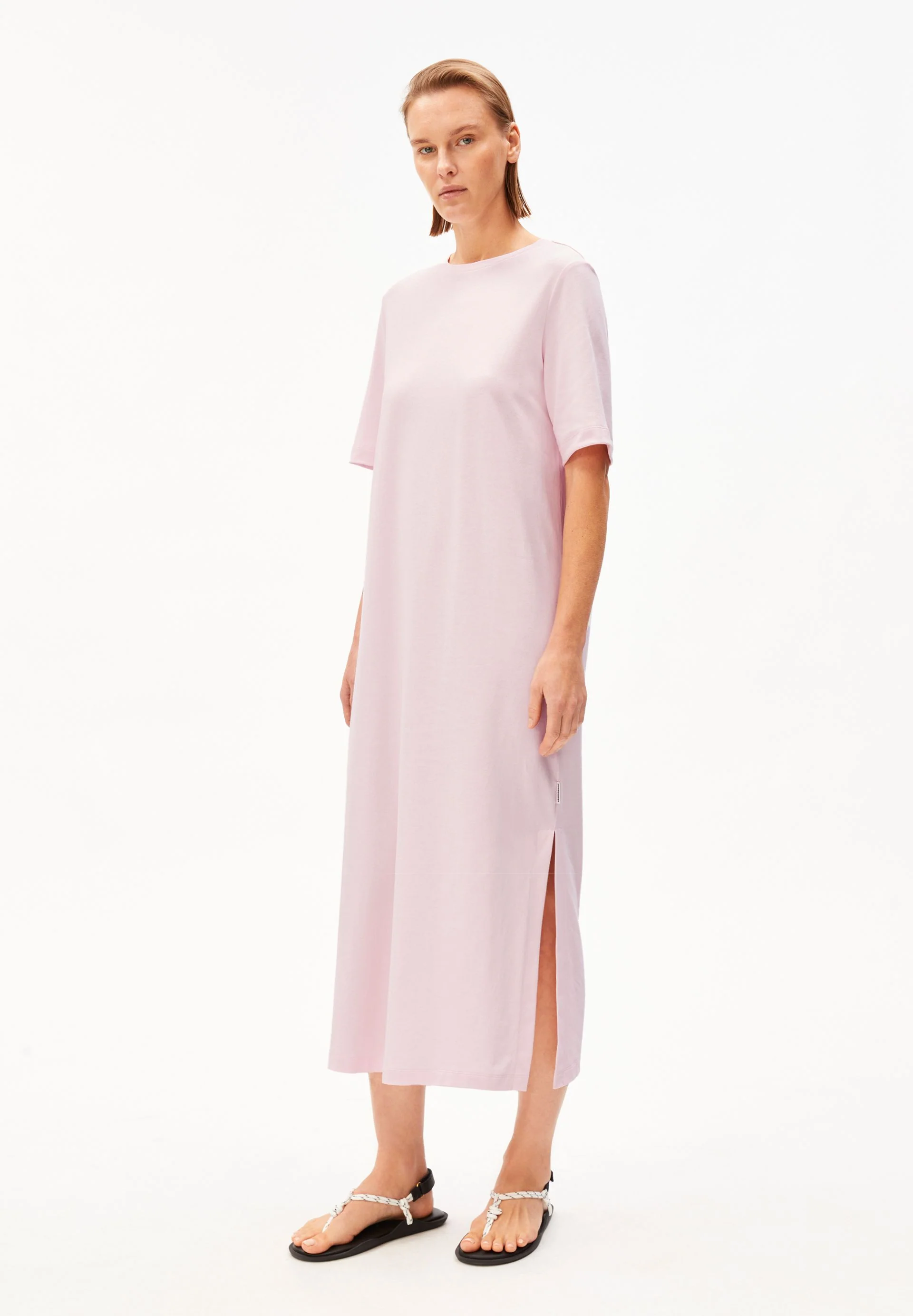 XELINAA JERSEY-MIDI-KLEID | pink mist - Image 5
