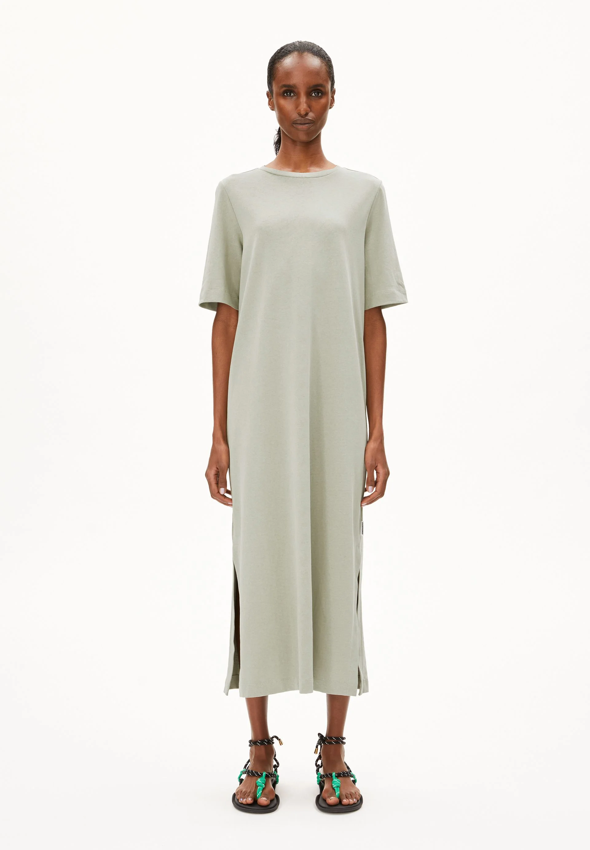 XELINAA JERSEY-MIDI-KLEID | seagreen - Image 5