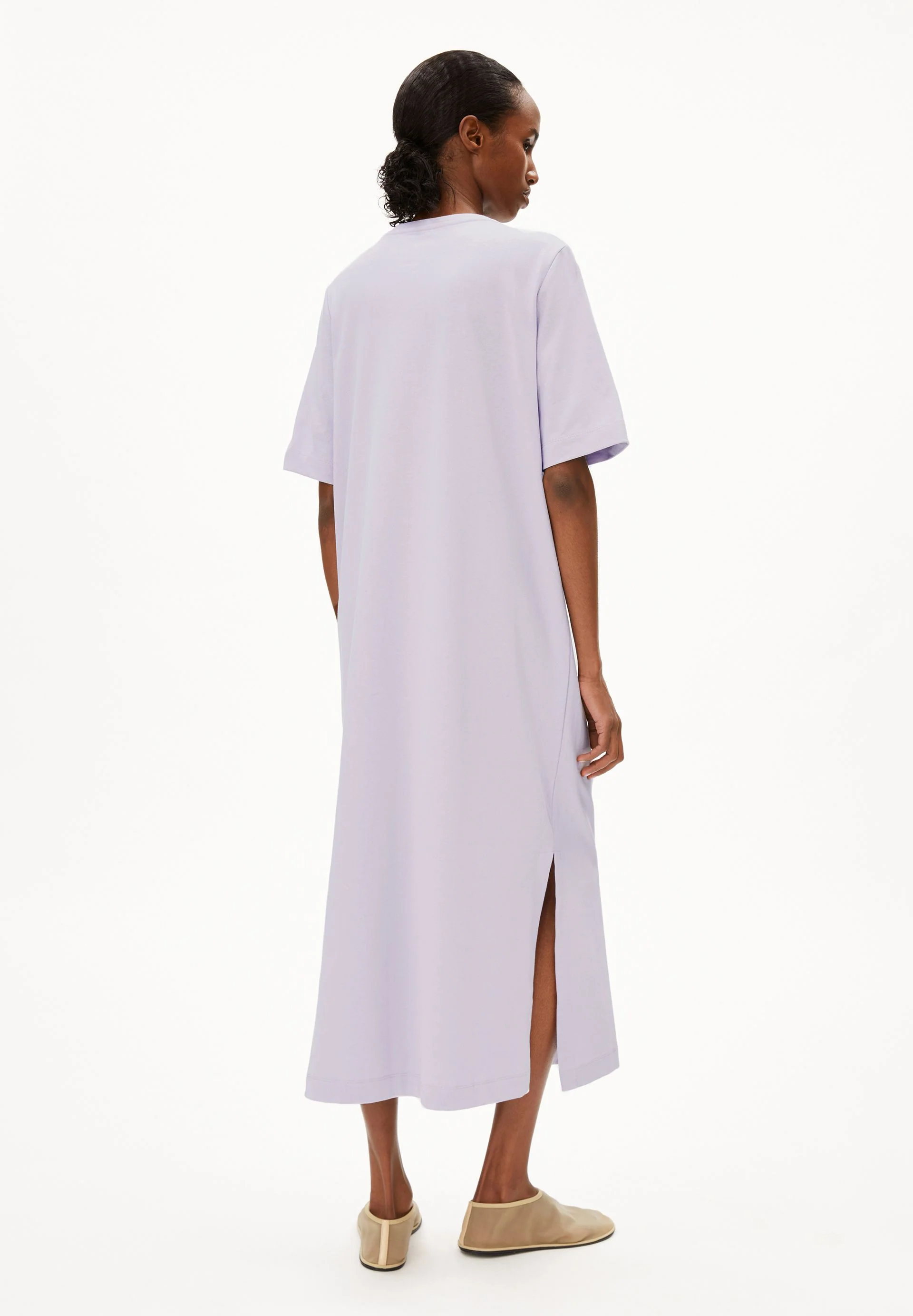XELINAA JERSEY-MIDI-KLEID | soft lilac - Image 2