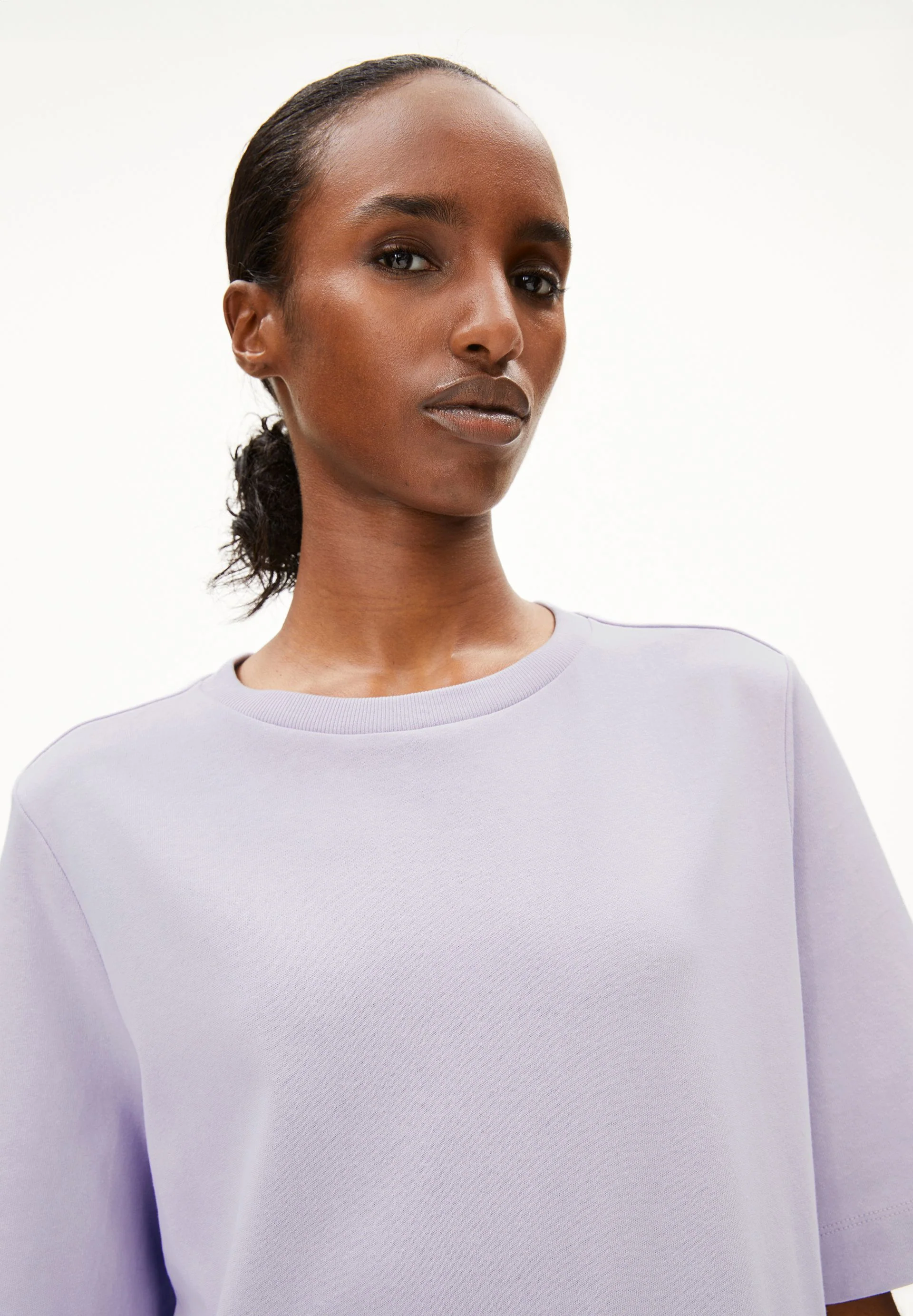 XELINAA JERSEY-MIDI-KLEID | soft lilac - Image 3