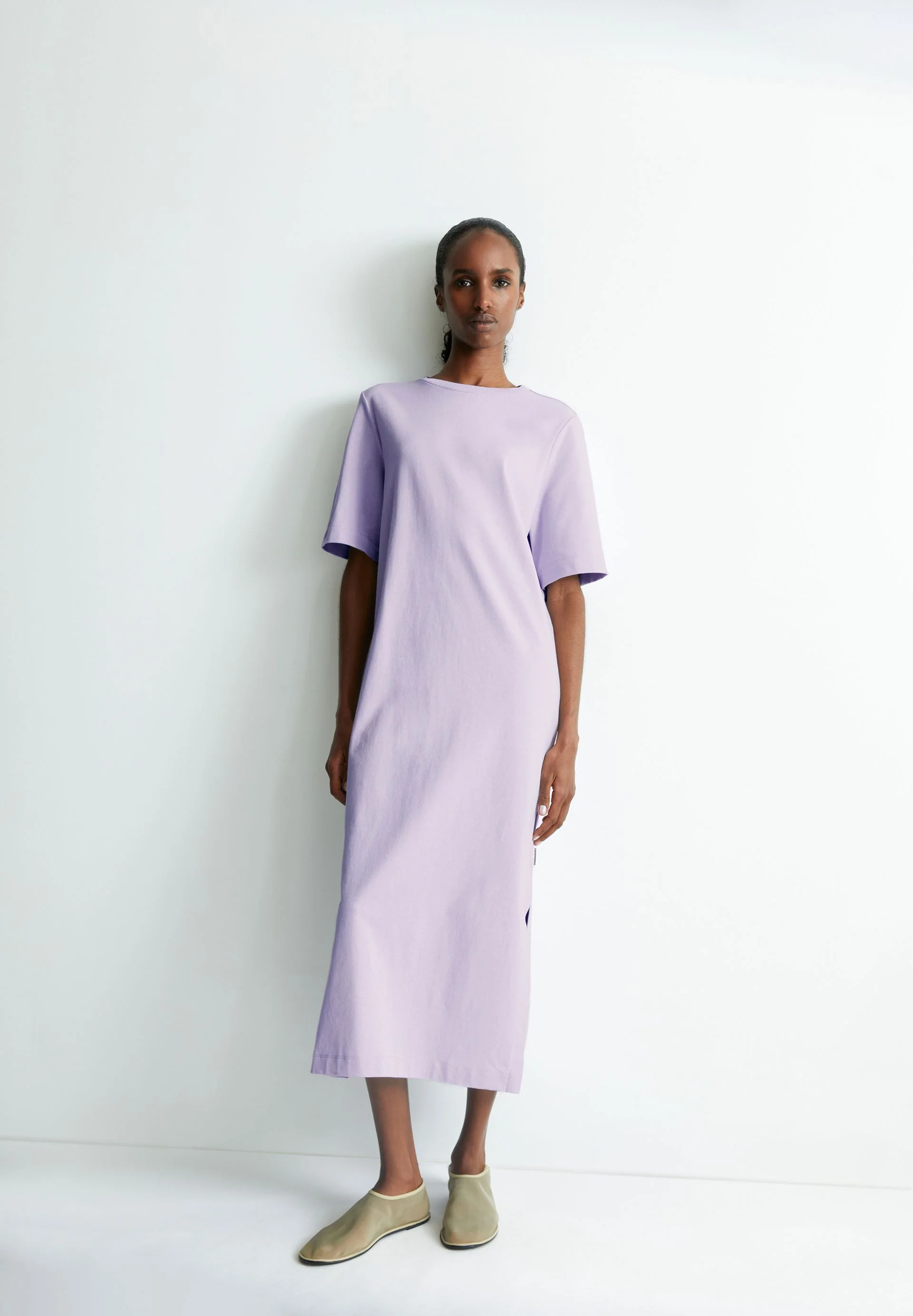 XELINAA JERSEY-MIDI-KLEID | soft lilac - Image 4